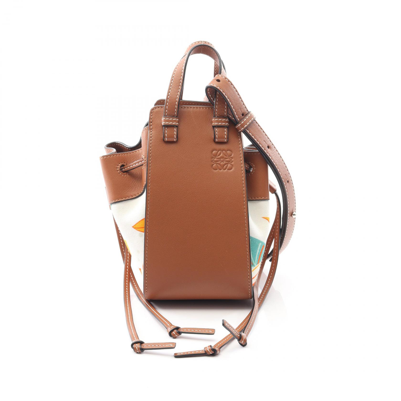 LOEWE Hammock Mini Drawstring shoulder crossbody Handbag Floral 