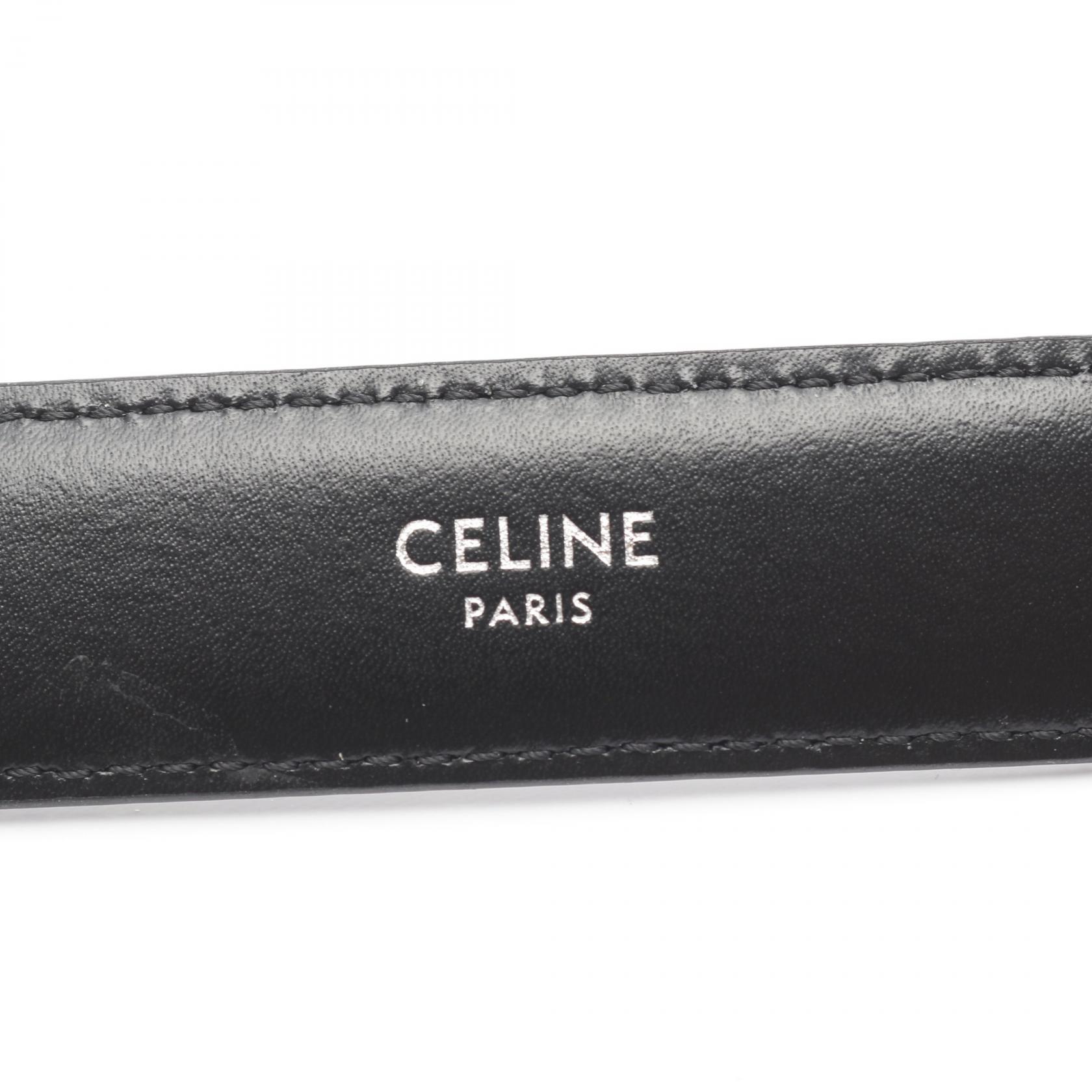 CELINE Medium 25mm Triomphe Belt 45AKA2APM02SI85 canvas Beige