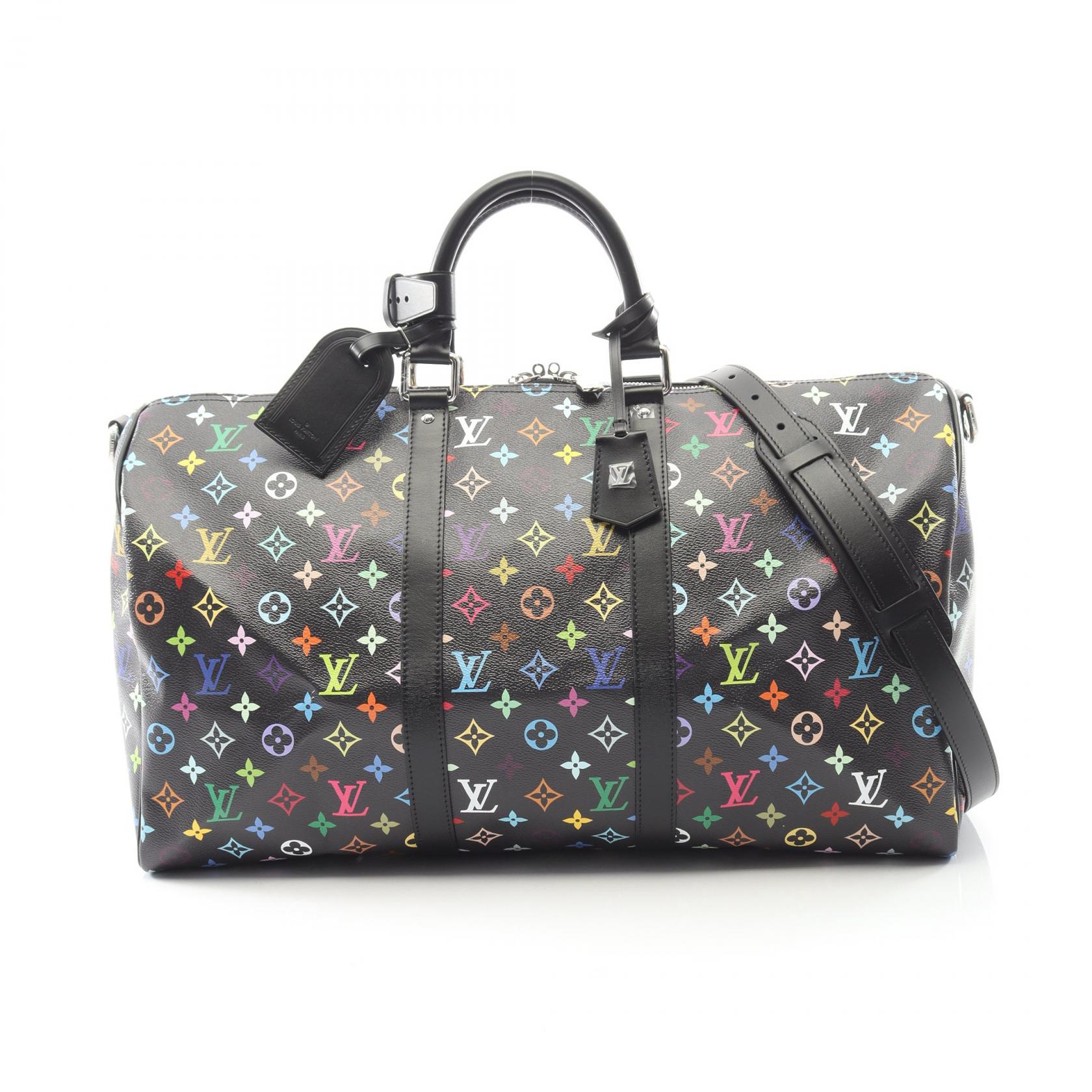 ルイ・ヴィトン LV×TM キーポル・バンドリエール50 M13745 ノワール モノグラム・マルチカラー