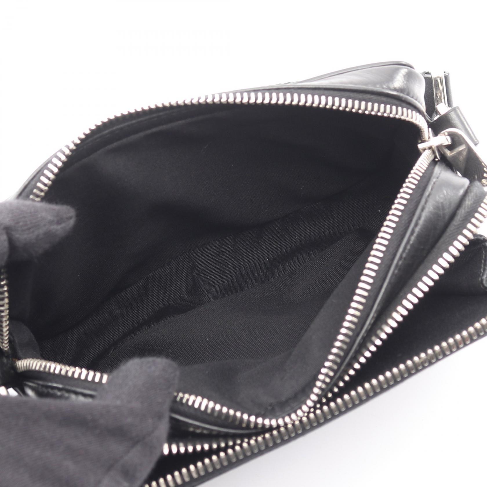 ジャンク品・クリスチャンディオール黒文字盤 Christian Dior Oblique Galaxy Shoulder crossbody Bag 2ESBC119VPD