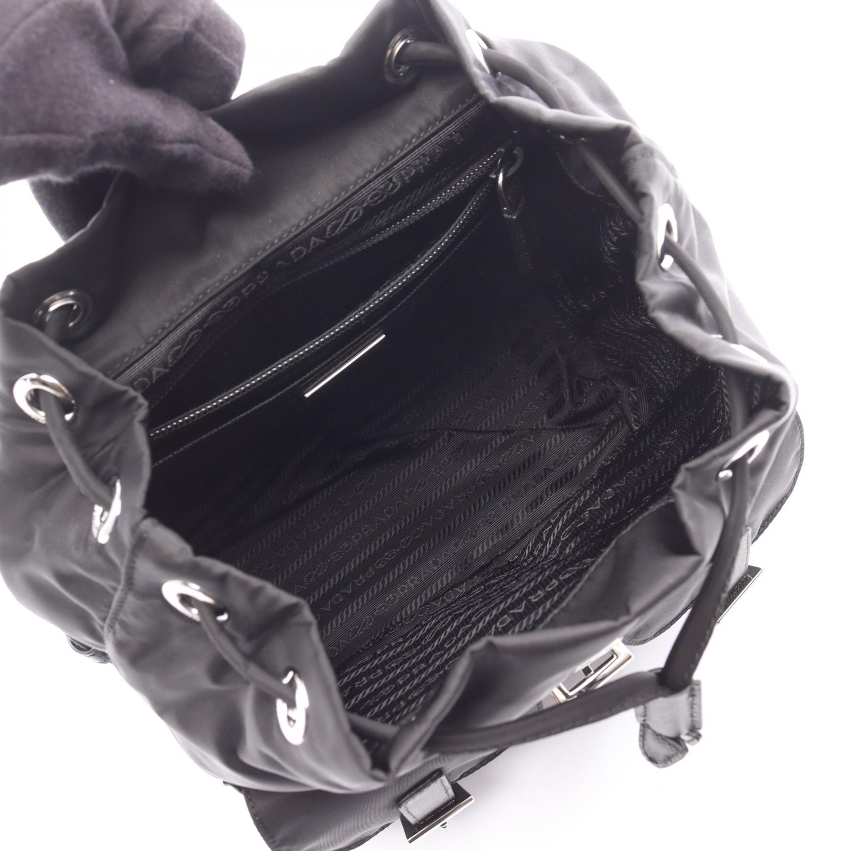 Prada Backpack 1BZ677 Nylon Leather PRADA 1BZ677 Re-Nylon Backpack(Small/Black) | LONDONKELLY  main image 2