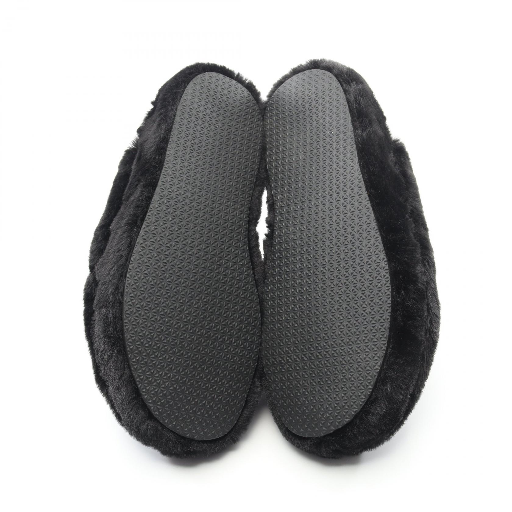 VERSACE Medusa Sandals ZSL000008ZPL00011 Faux fur Slippers Black