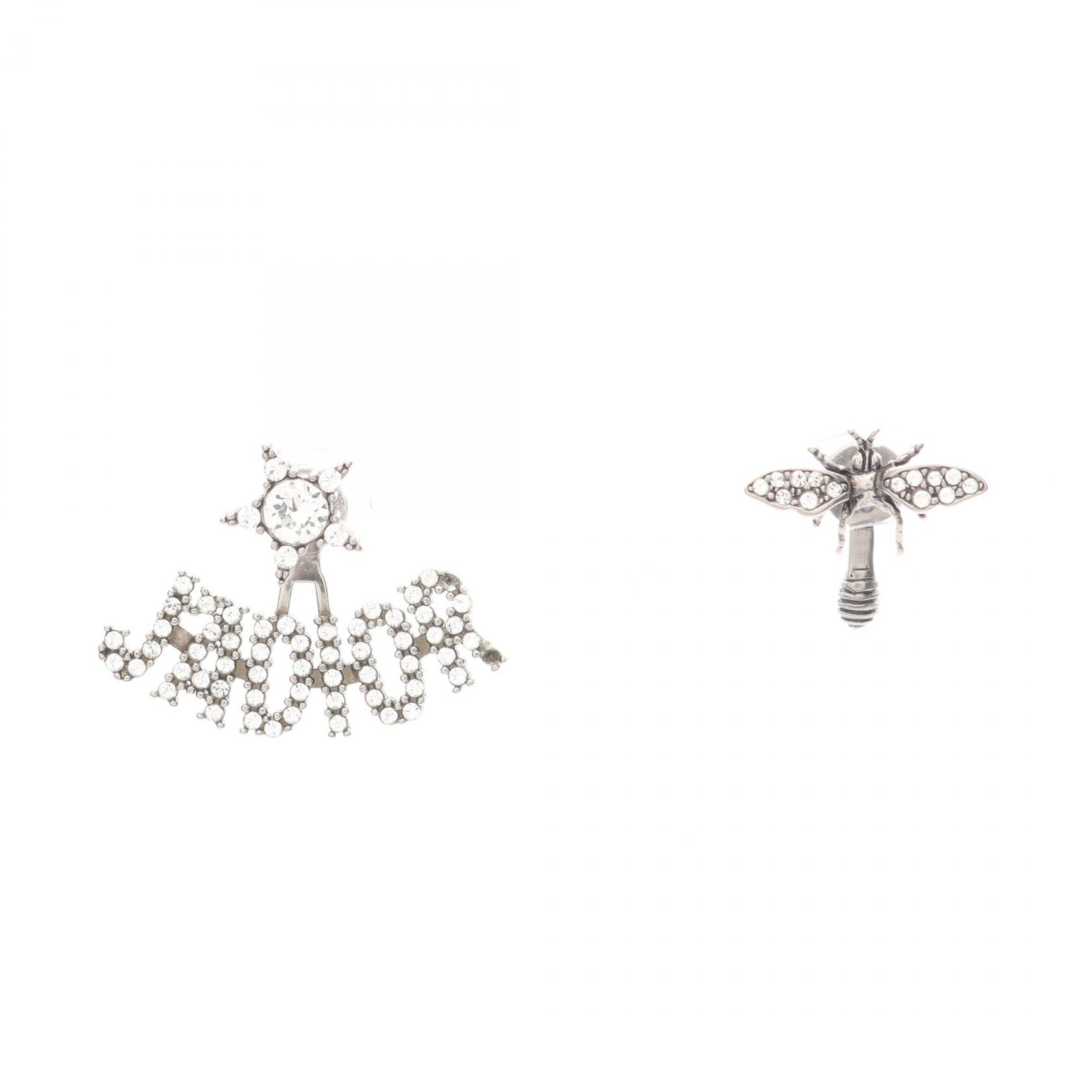 Dior J'ADIOR BEE Pierced earrings Stainless Steel Rhinestone SHW