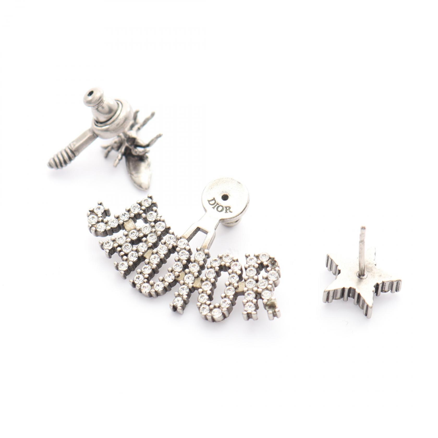 Dior J'ADIOR BEE Pierced earrings Stainless Steel Rhinestone SHW