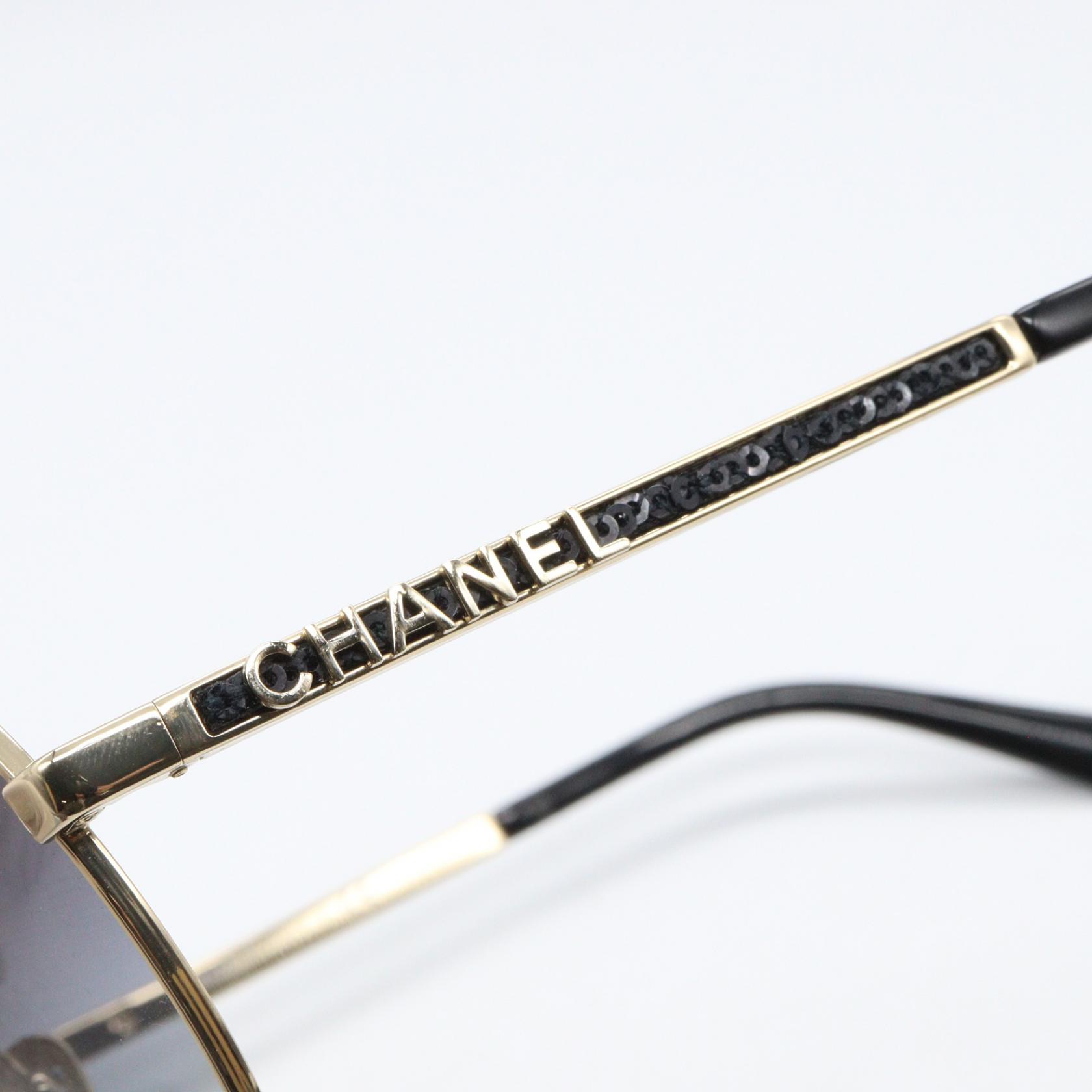 Chanel Sunglasses 395 S6 Gold CHANEL sunglasses eyewear lunettes de soleil 4269 395 S6  main image 2