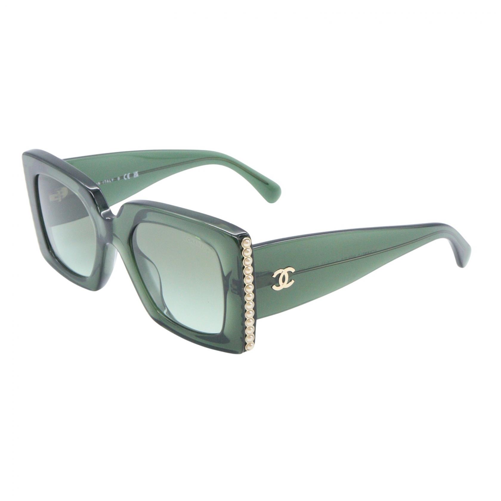 CHANEL Sunglasses eyewear 5480HA 1718/S3 acetate Green Used  display picture 1