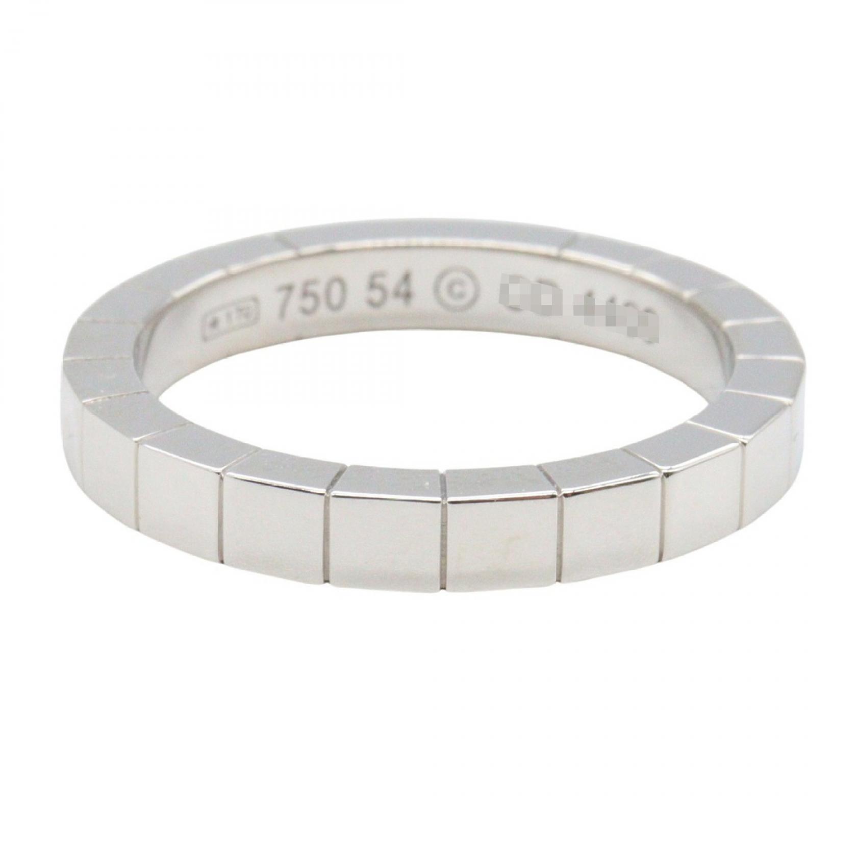 CARTIER Laniere Ring 18KWG White Gold Used women US size 6.5 #54
