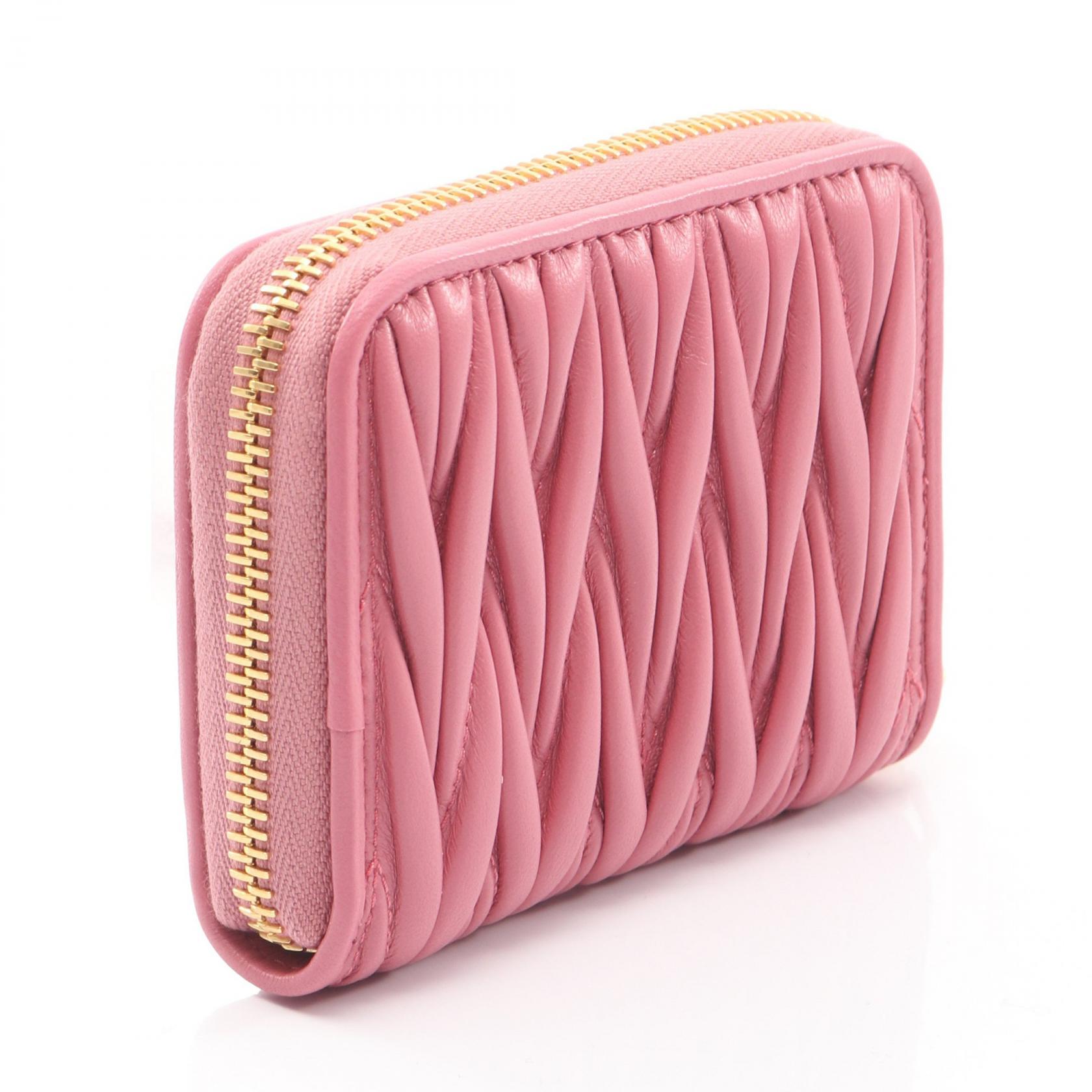 Miu Miu MATELASSE'MIU coin purse compact wallet 5MM268AFPPF0638