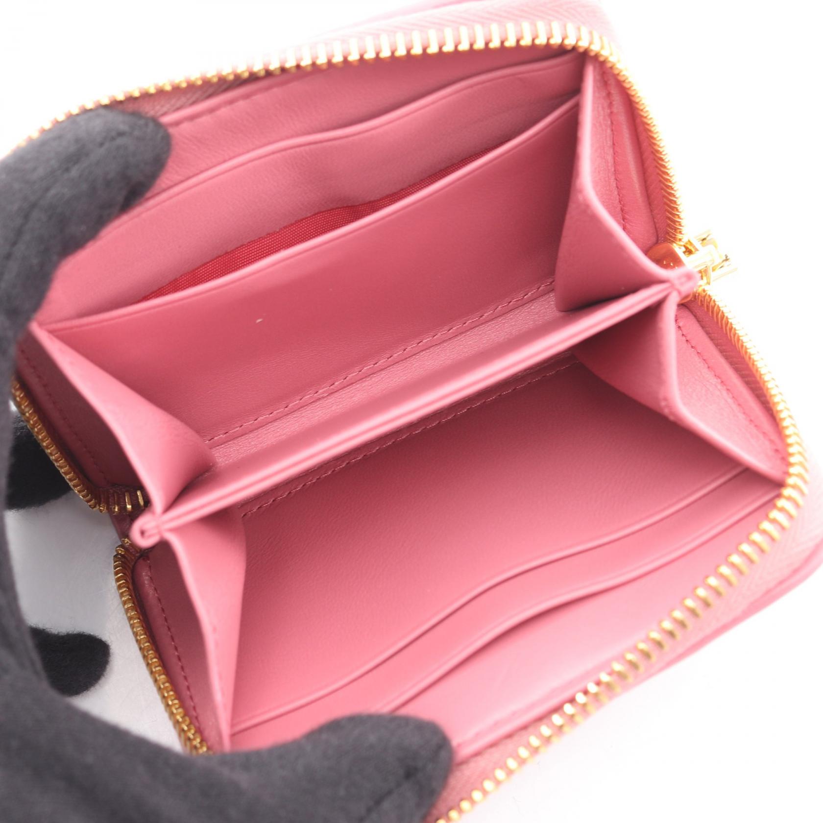 Miu Miu MATELASSE'MIU Coin purse Wallet 5MM268AFPPF0638 leather