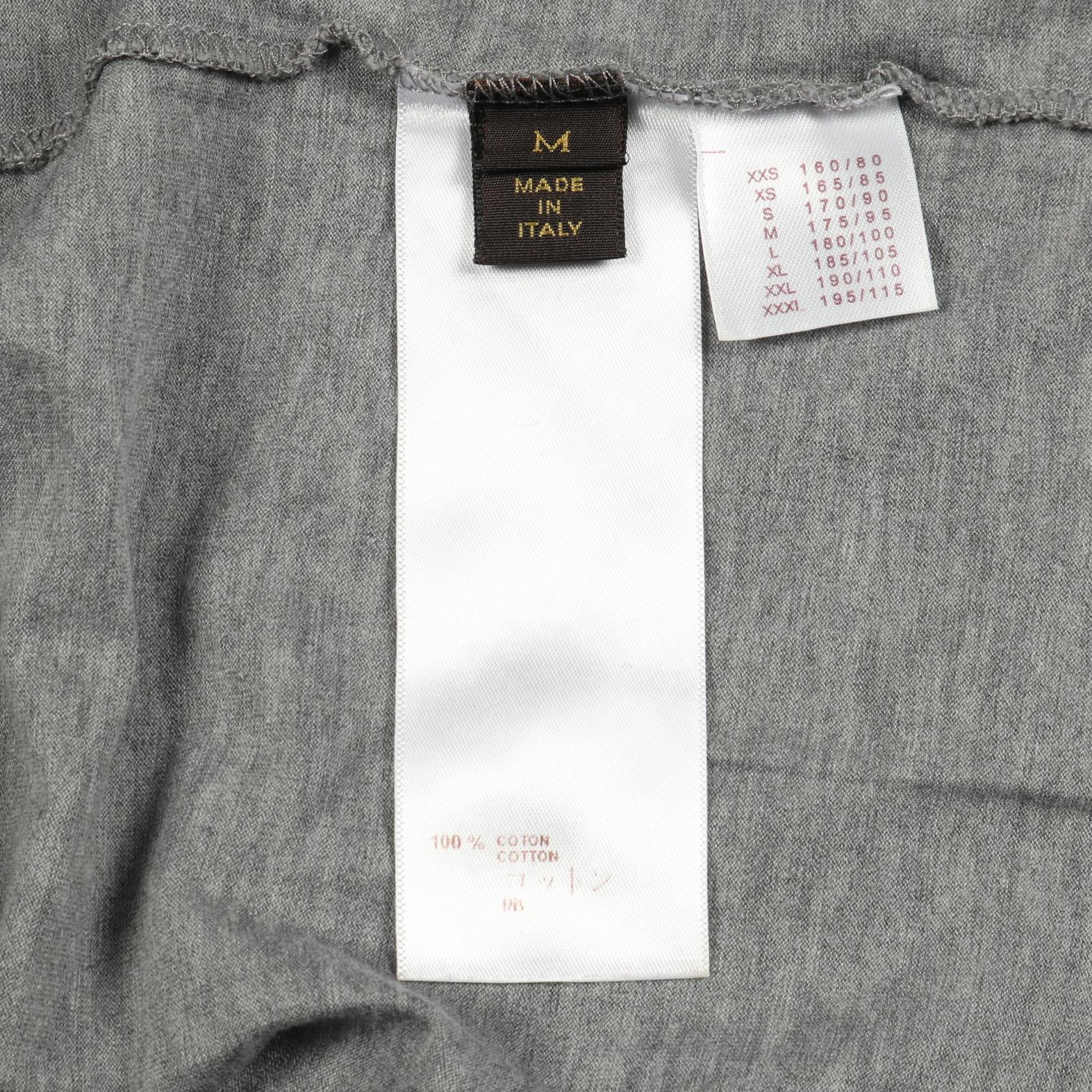 LOUIS VUITTON Short sleeve T-shirt #M RM141M H5JR14JEZ cotton Gray 