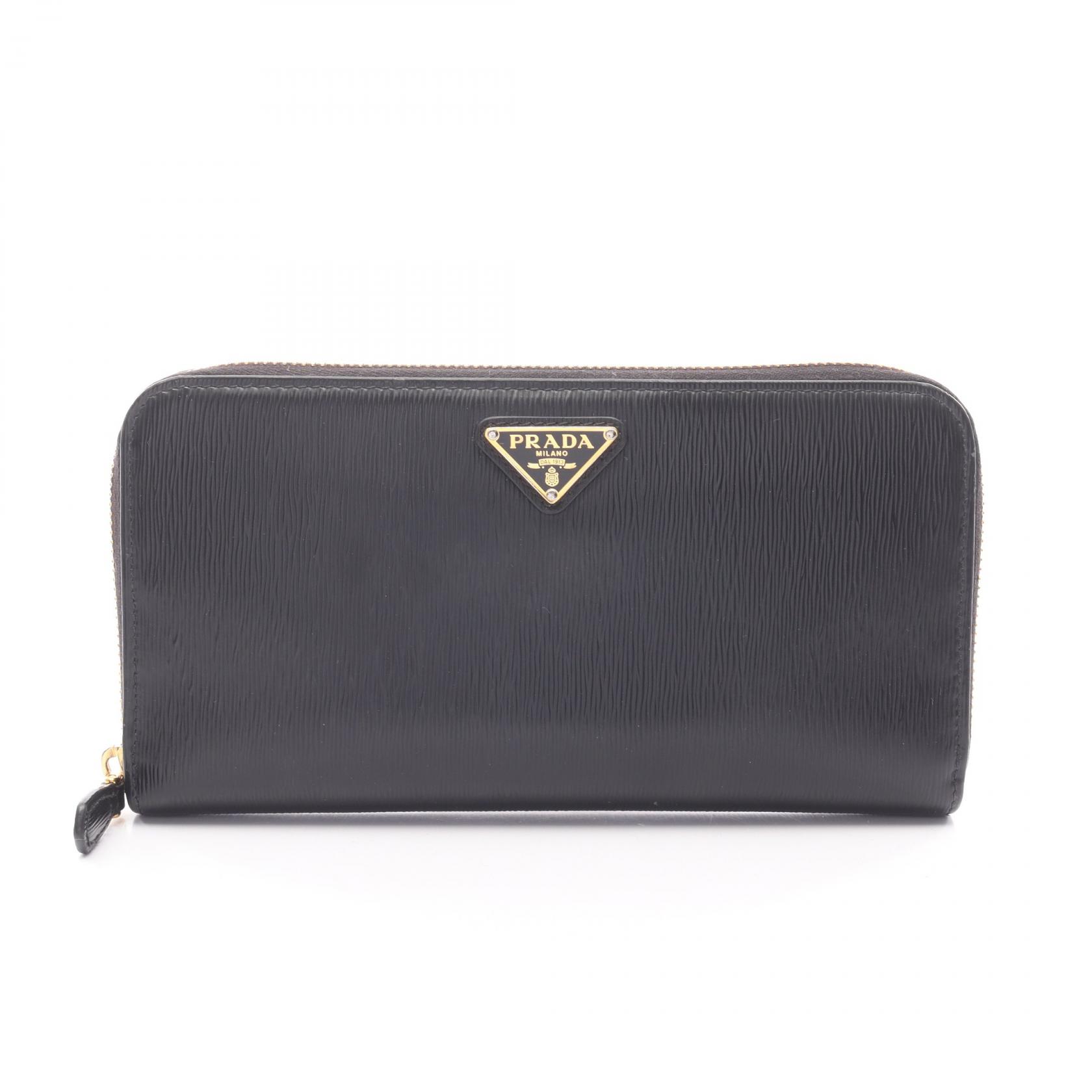 限定価格】186 PRADA プラダ 2つ折り長財布 プラダ トライアングルロゴ