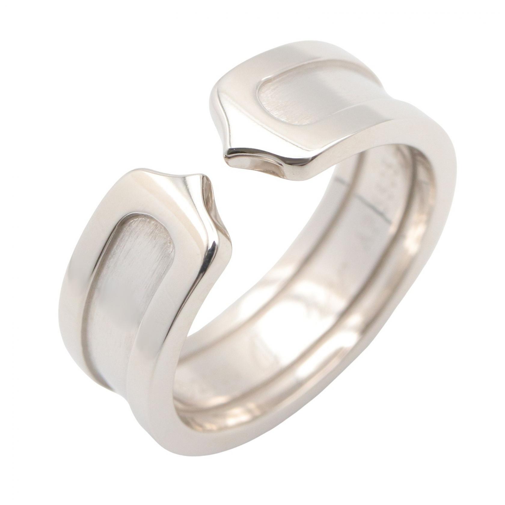 T*e様 Cartier 750YG C2 ring 18K #56 CARTIER C2 Ring 18KWG White Gold Used Unisex US size 5.5 #50 | eBay