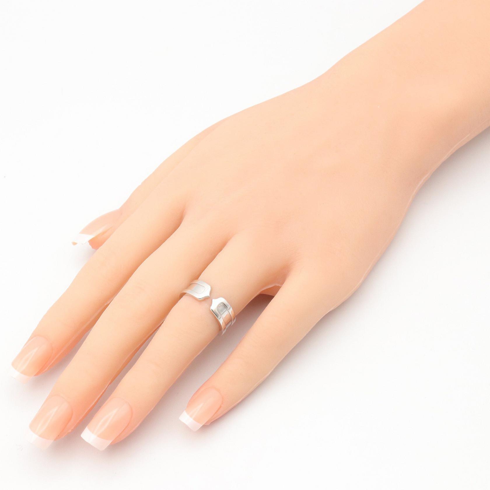 CARTIER C2 Ring 18KWG White Gold Used Unisex US size 5.5 #50 | eBay