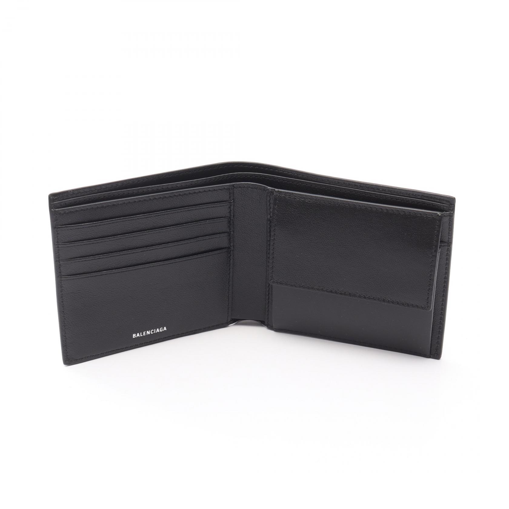 BALENCIAGA Credit Square Folded Coin Bi-fold wallet