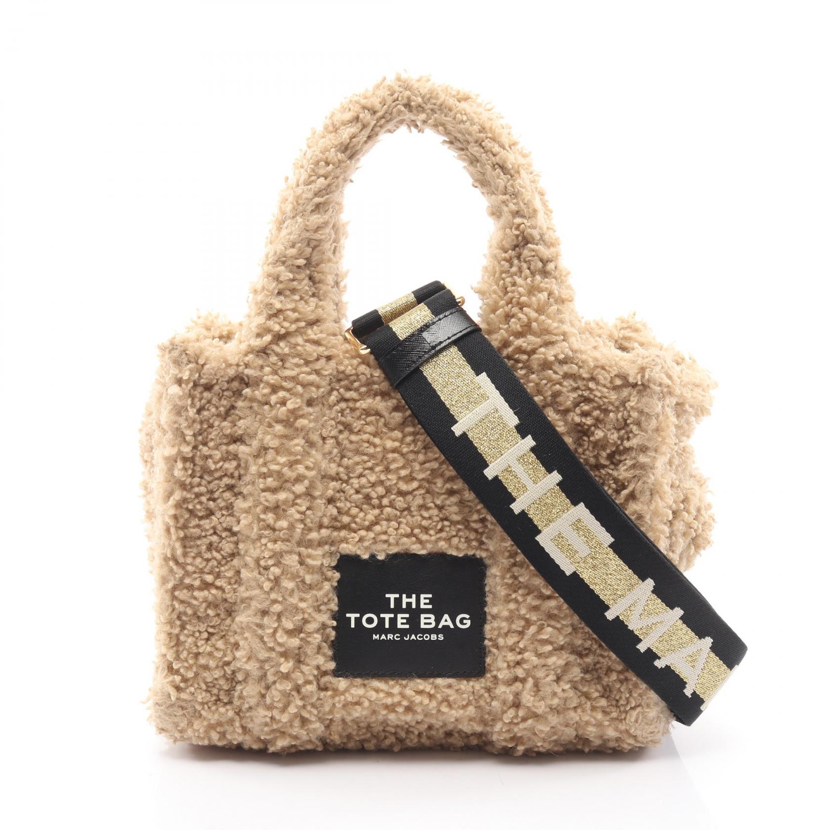 バッグ TEDDY MARC JACOBS The Teddy Mini 2Way Crossbody Tote Bag Faux shearling