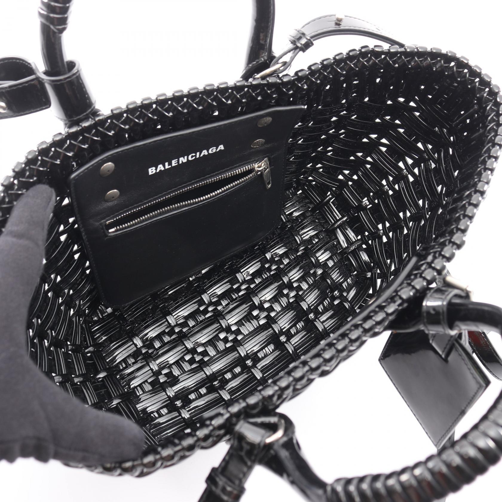 BALENCIAGA BISTRO XS Bistro Basket 2Way Crossbody Tote Bag 671342