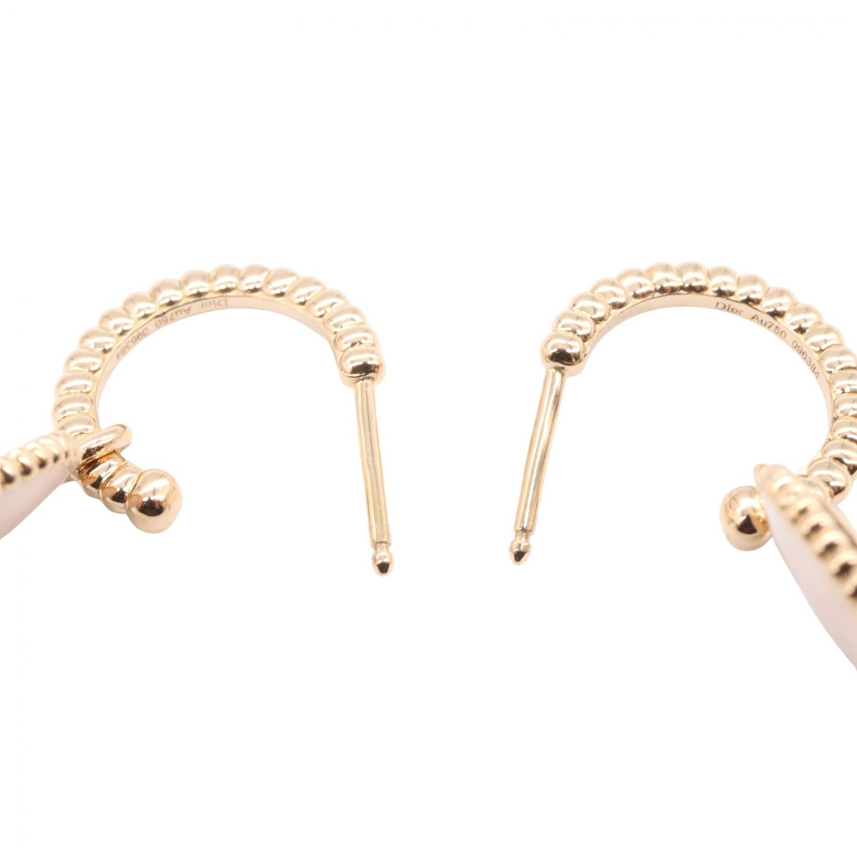 Dior Rose des Vents Diamond Pierced earrings 18KPG Pink Rose Gold