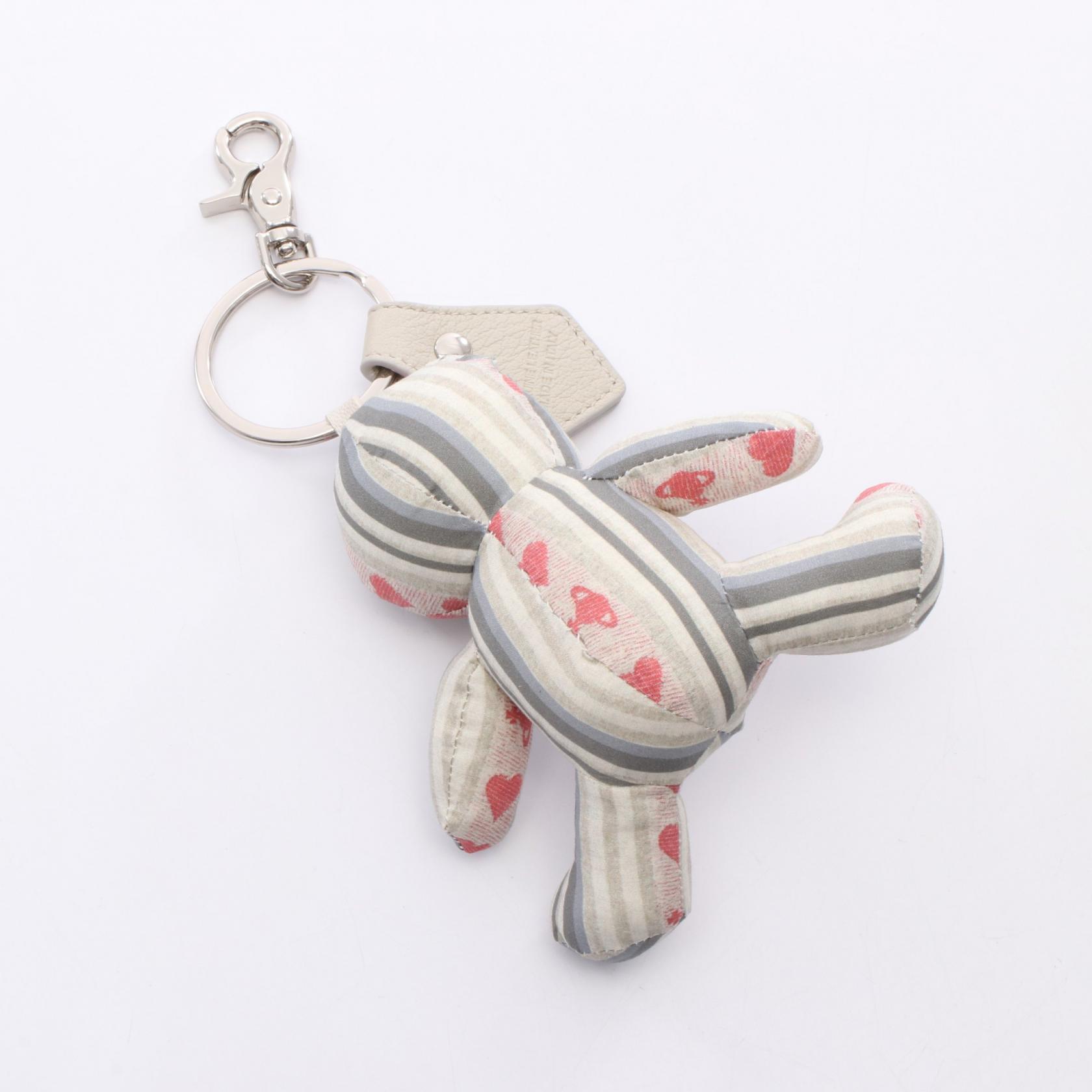 Vivienne Westwood TEDDY BEAR key ring Fabric Green Pink Multicolor