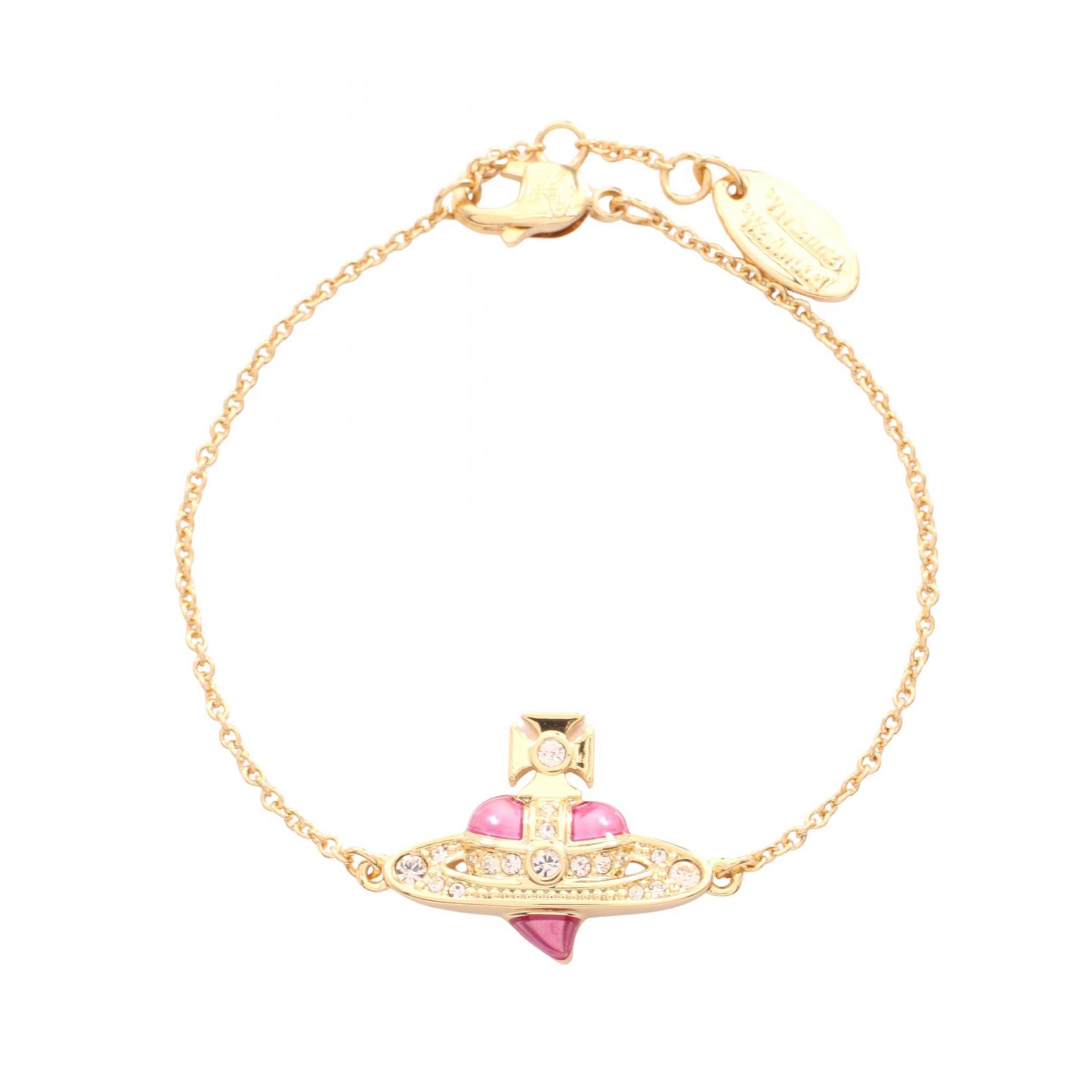 Vivienne Westwood NEW DIAMANTE HEART Bracelet 6102021T/02R927 GP