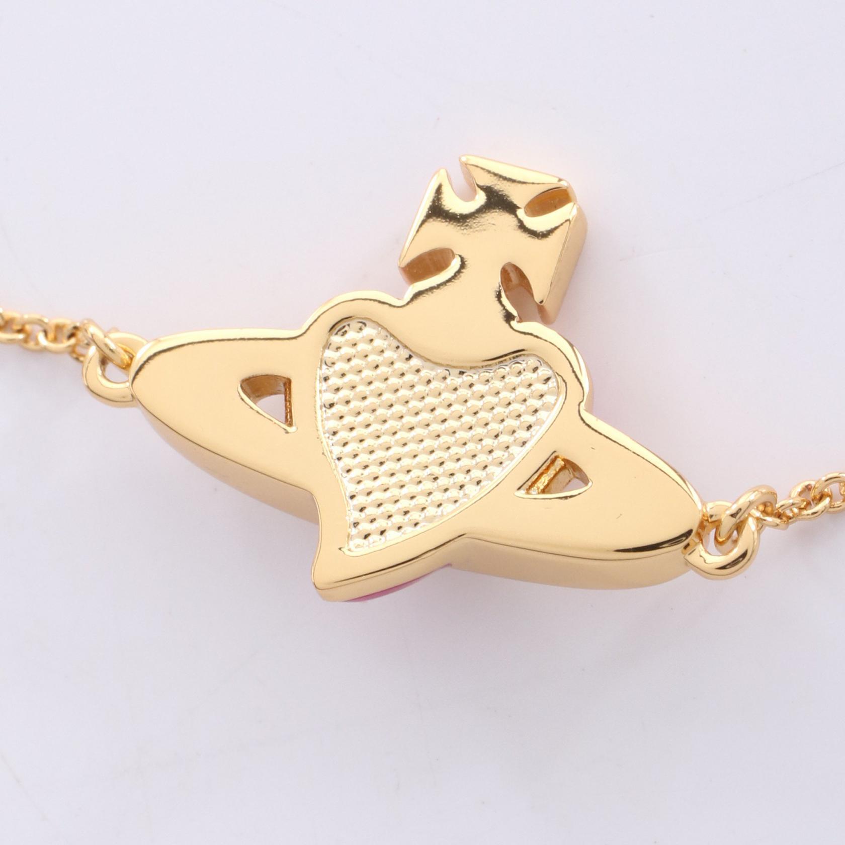 Vivienne Westwood NEW DIAMANTE HEART Bracelet 6102021T/02R927 GP