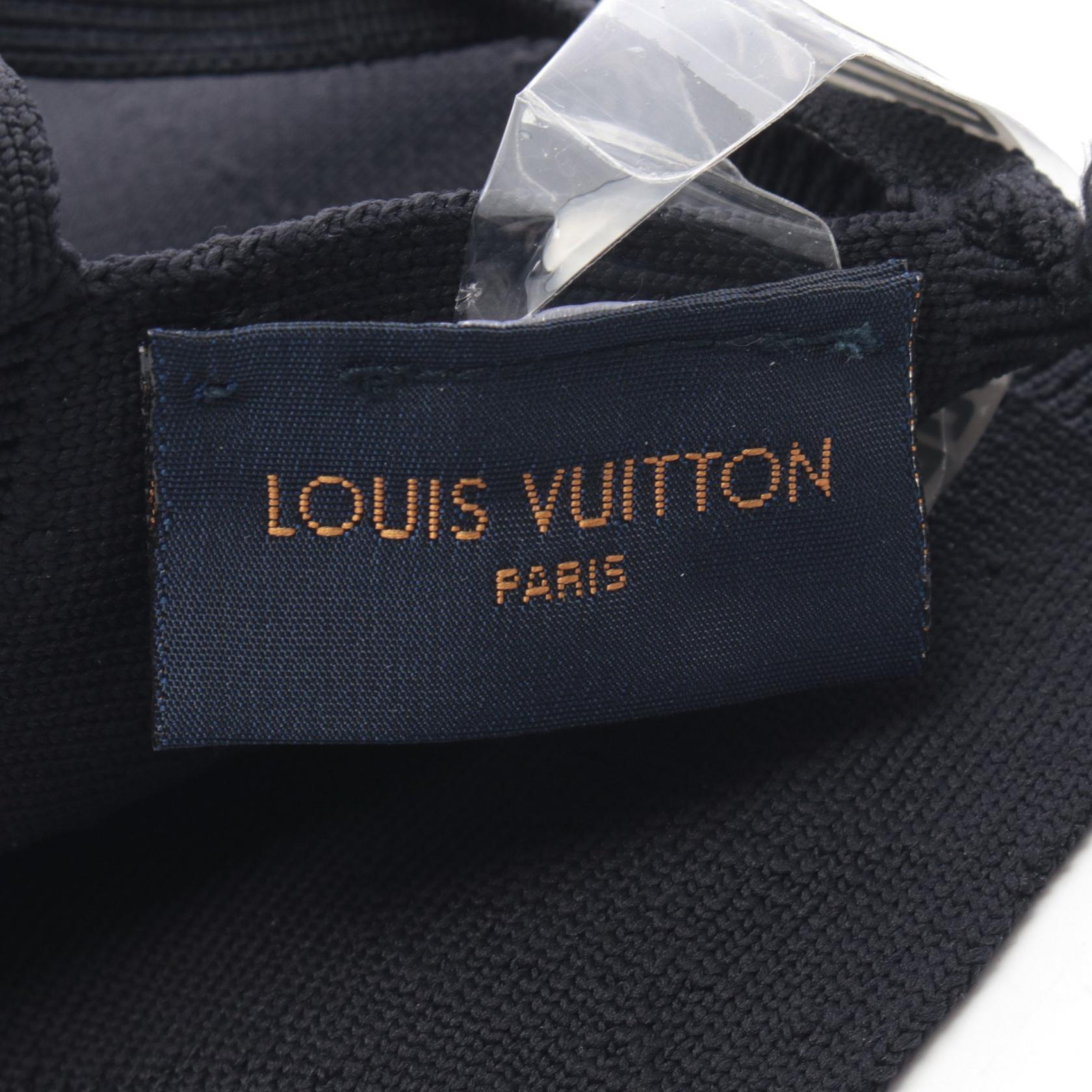 LOUIS VUITTON Mask Maille M76748 Nylon Black White Women LV | eBay