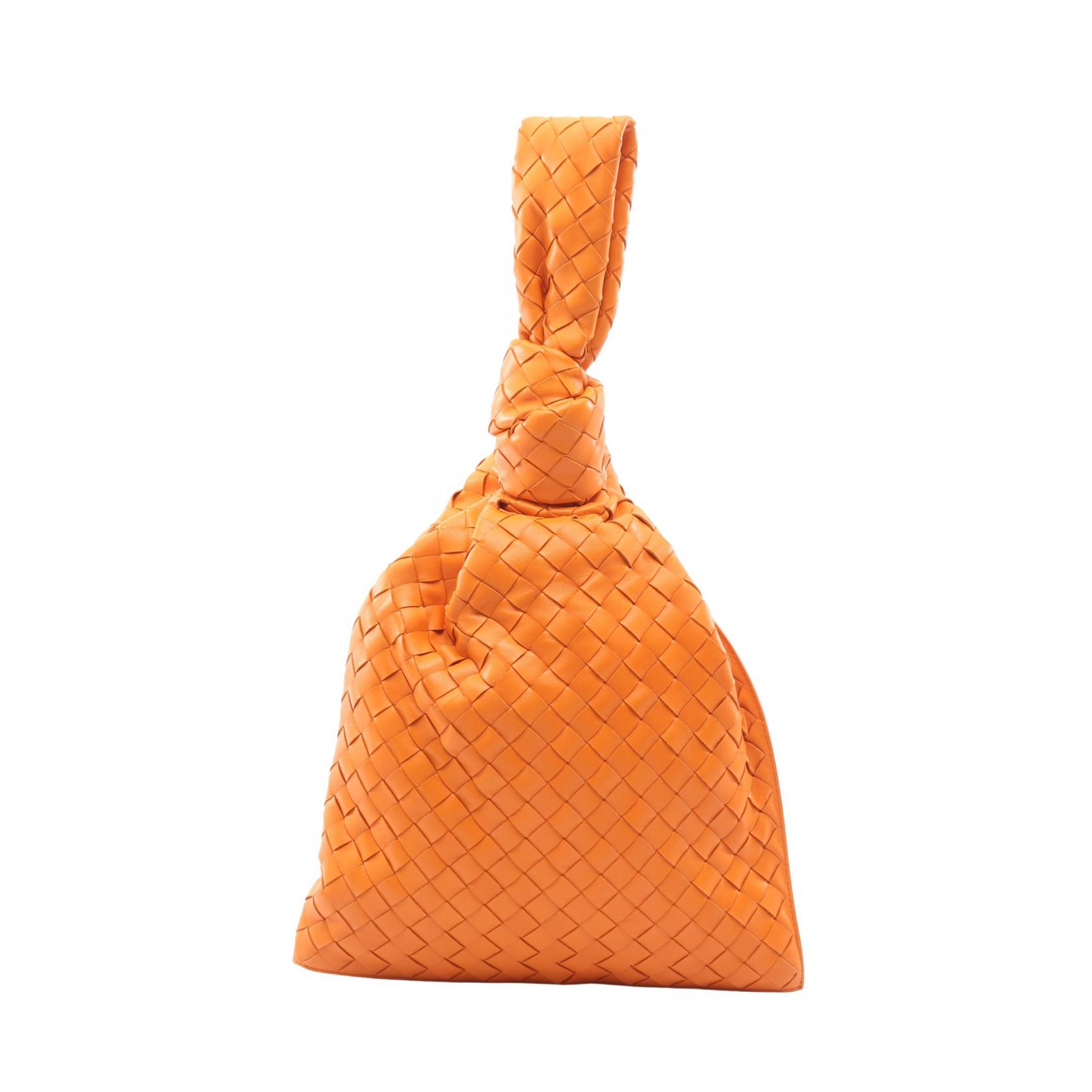 BOTTEGA VENETA BV Twist Intrecciato Handbag pouch 607964 leather