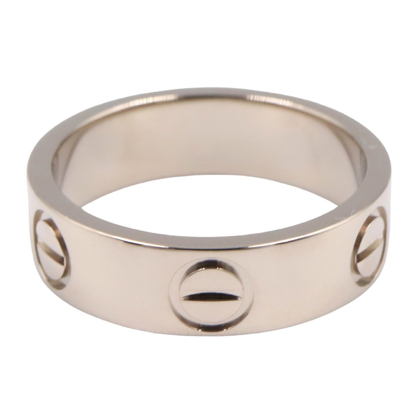 CARTIER Love Ring 18KWG White Gold Used Women US size #4.5 #48 | eBay