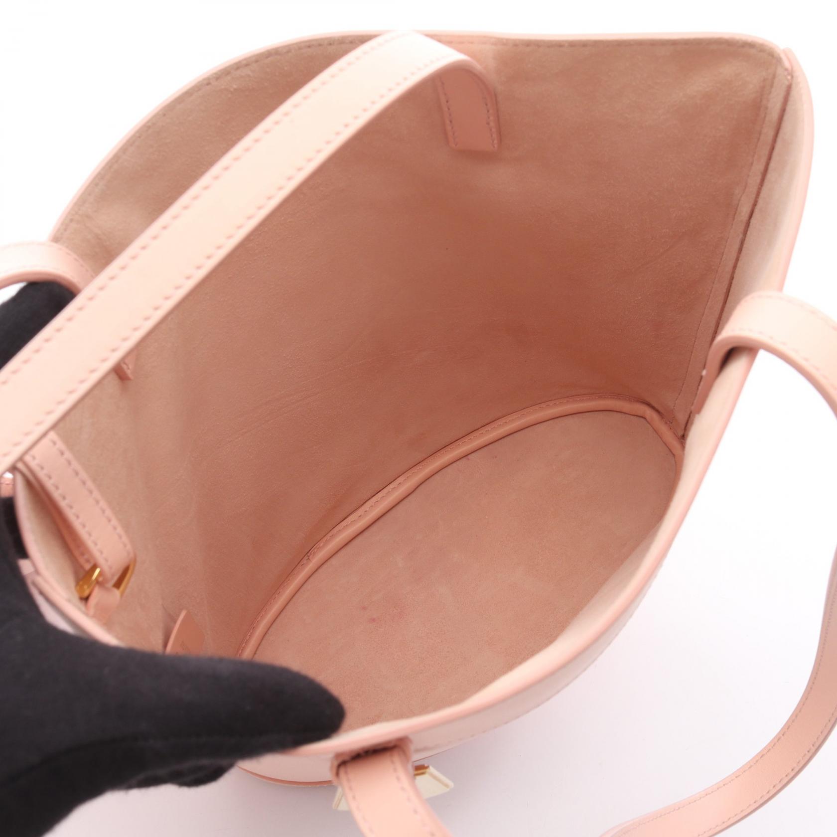 Salvatore Ferragamo Tote Shoulder Bucket Bag 217533 leather Pink