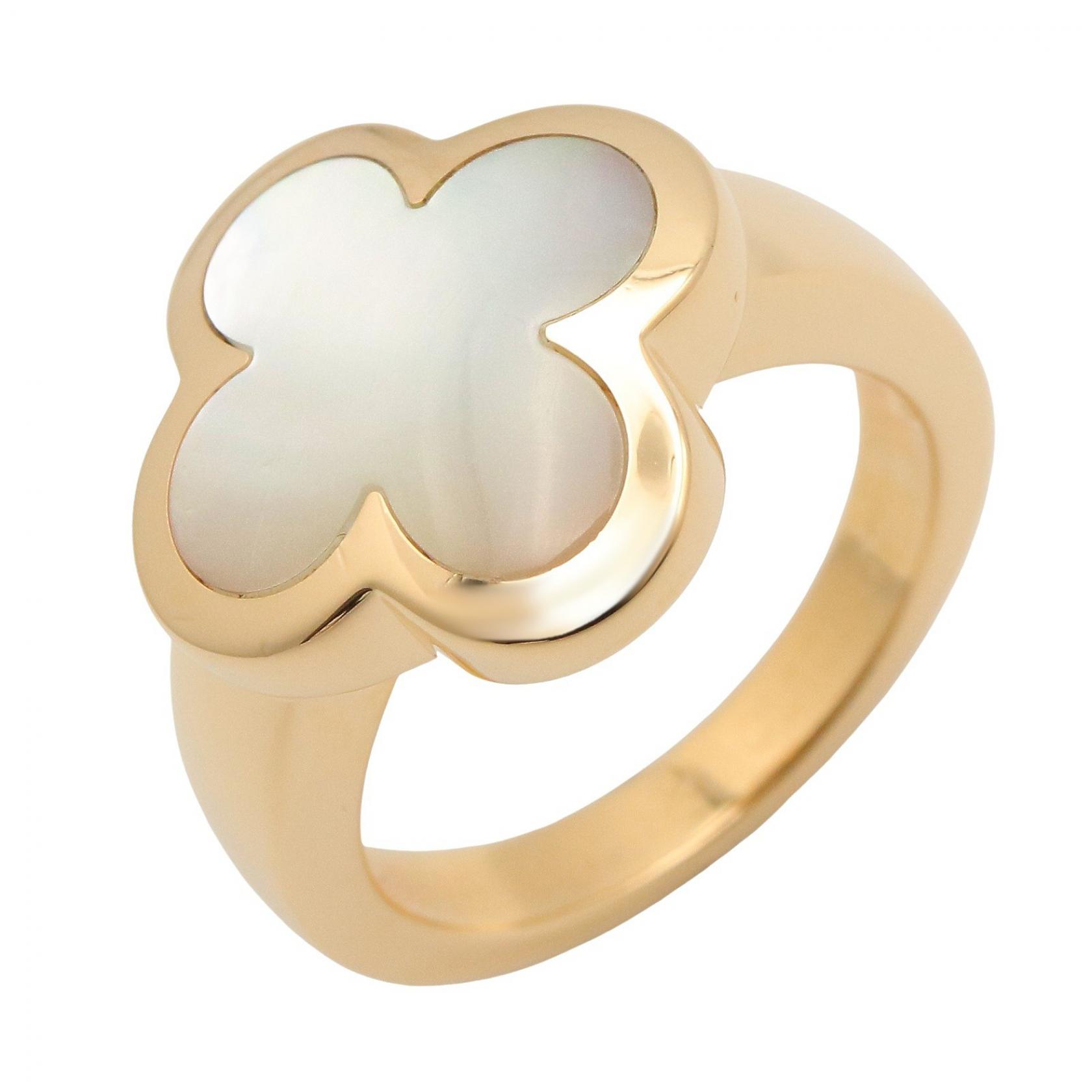 Van Cleef & Arpels Pure Alhambra Ring 18KYG Gold Mother of pearl