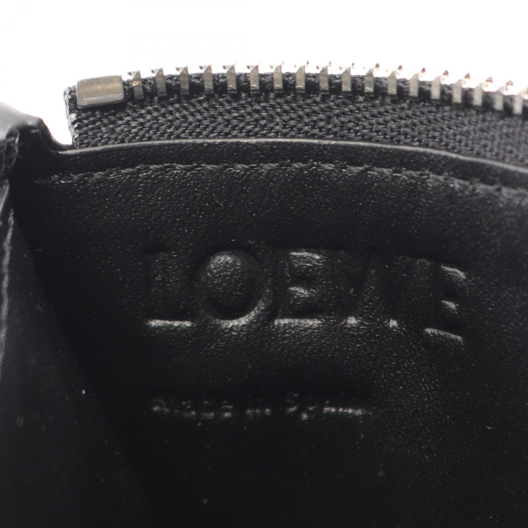 LOEWE Panta Coin Card Holder/ purse C643Z40XAK1100 leather Black