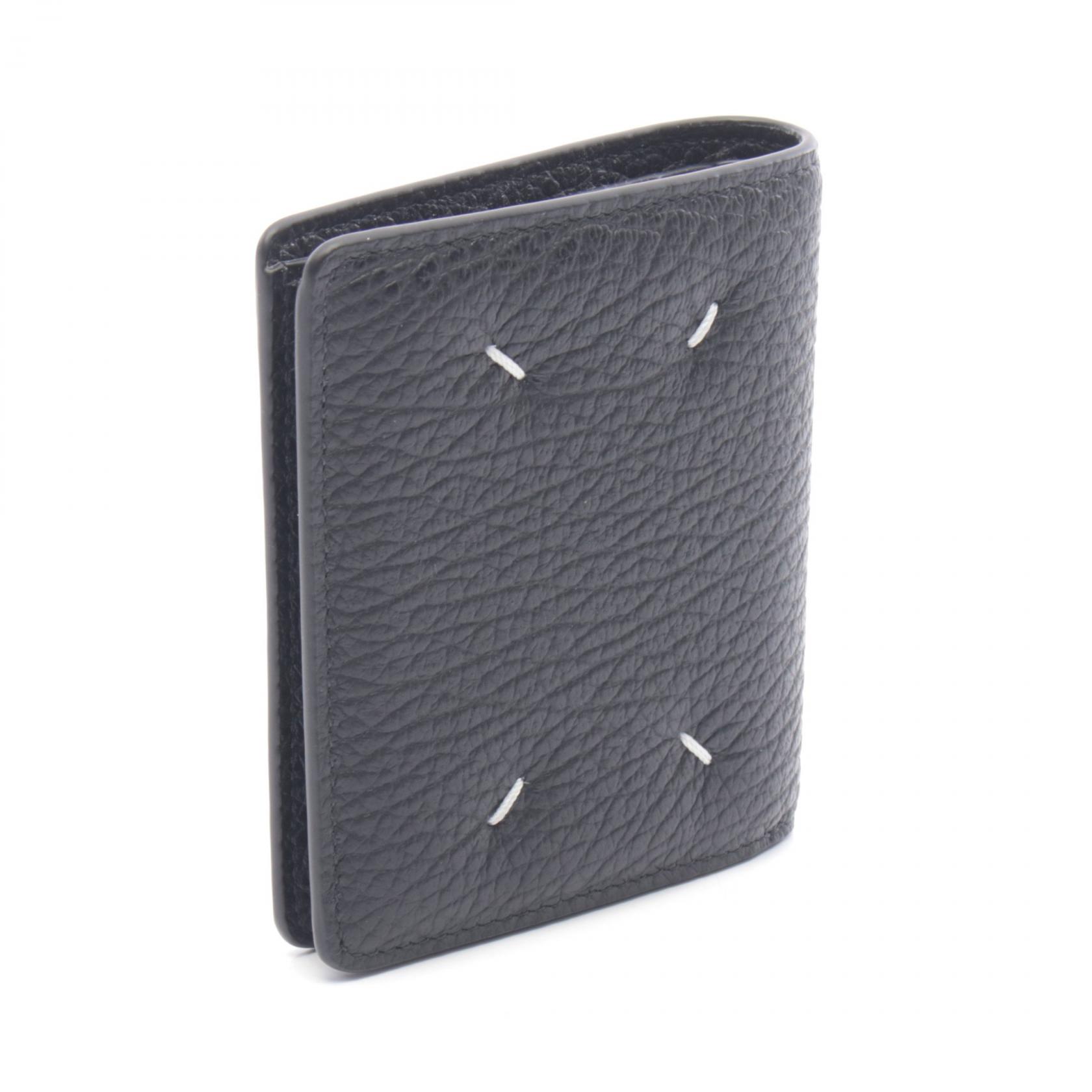 小物 MAISON MARGIELA Bifold wallet leather Maison Margiela Bi-fold wallet S56UI0140P4455T8013 leather Black