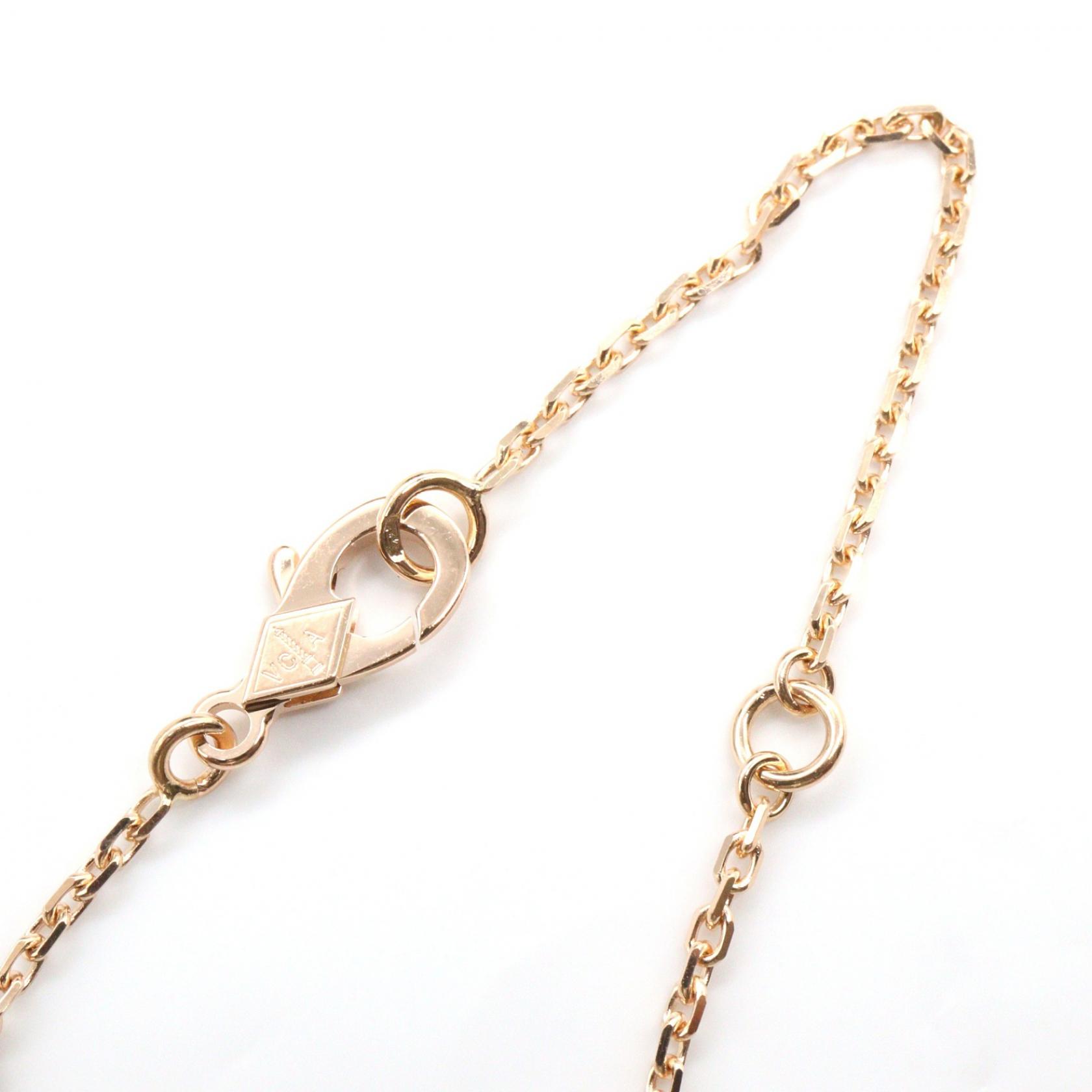 Van Cleef & Arpels Vintage Alhambra Diamond Necklace 18KRG Mother