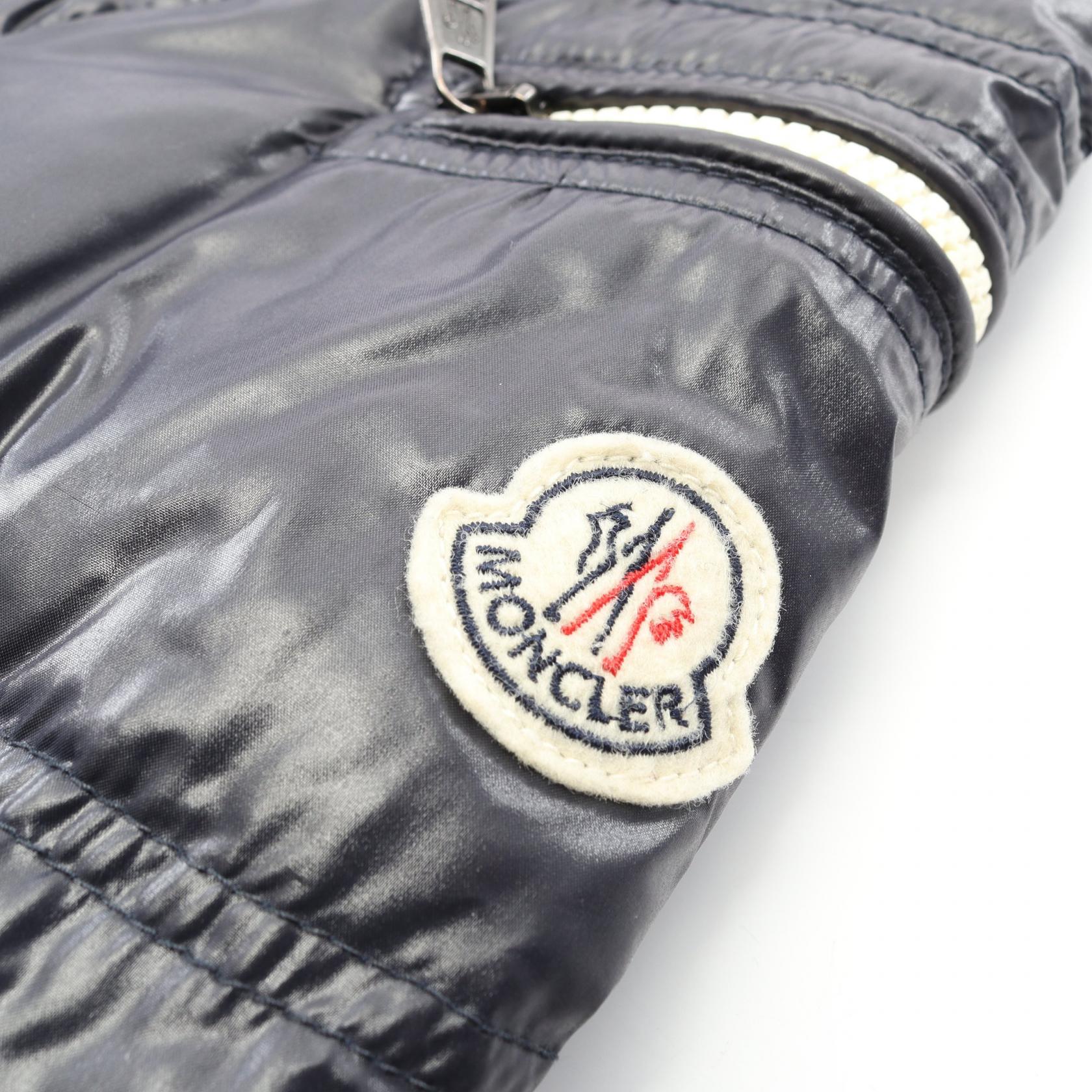 MONCLER BERRIAT Down Jacket Coat 40304 Nylon Navy Used mens size I