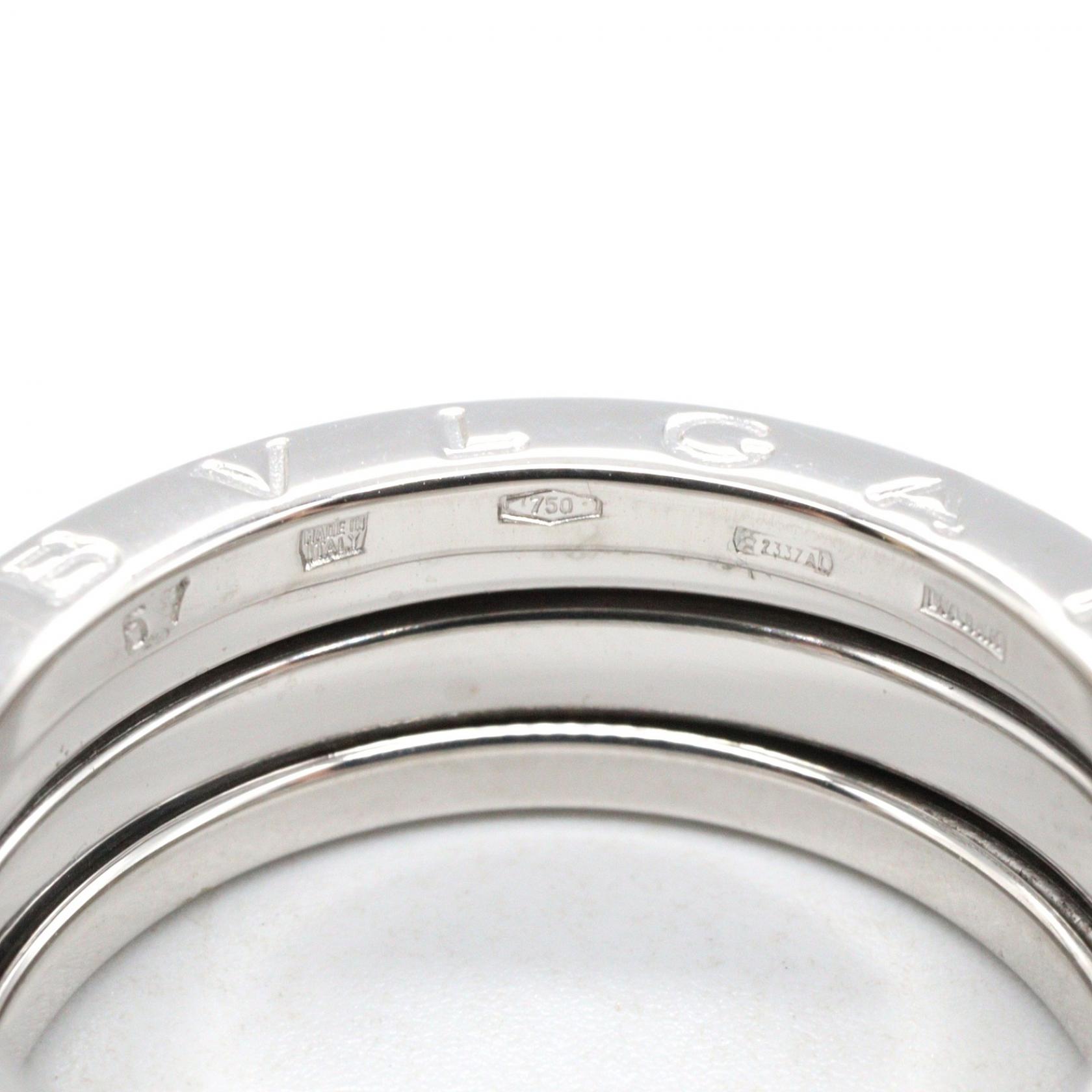 BVLGARI B-zero1 3 Bands Ring 18KWG White Gold Used Women US size
