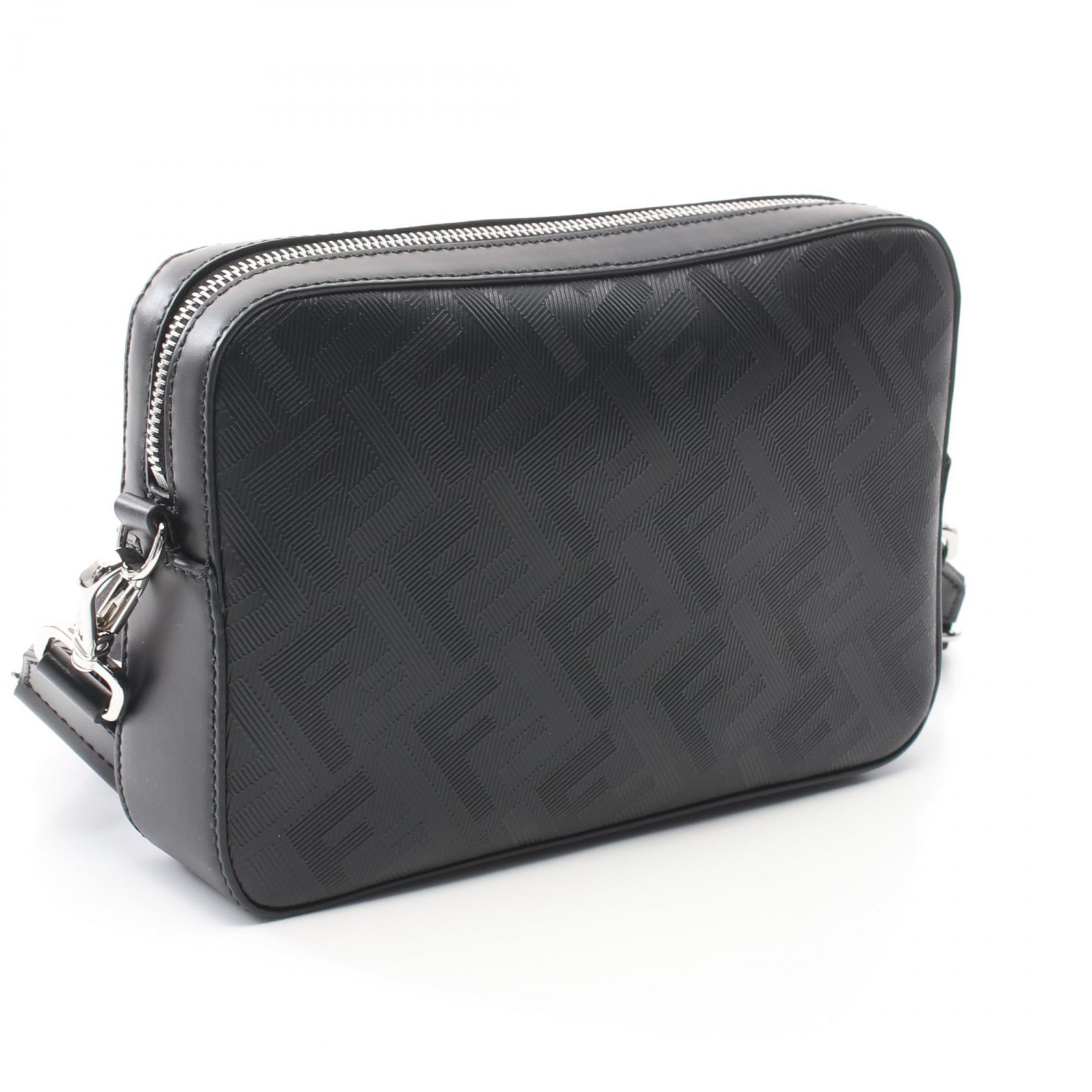 FENDI Diagonal Camera Case Zucca Shoulder Crossbody Bag