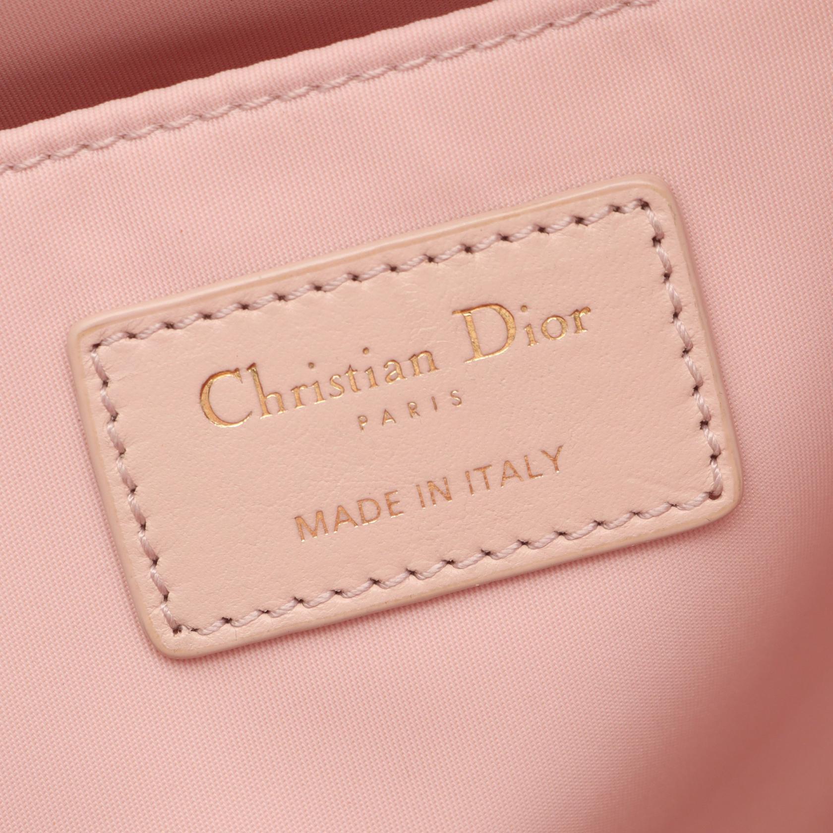 Christian Dior Rucksack Backpack canvas leather Pink Used Women