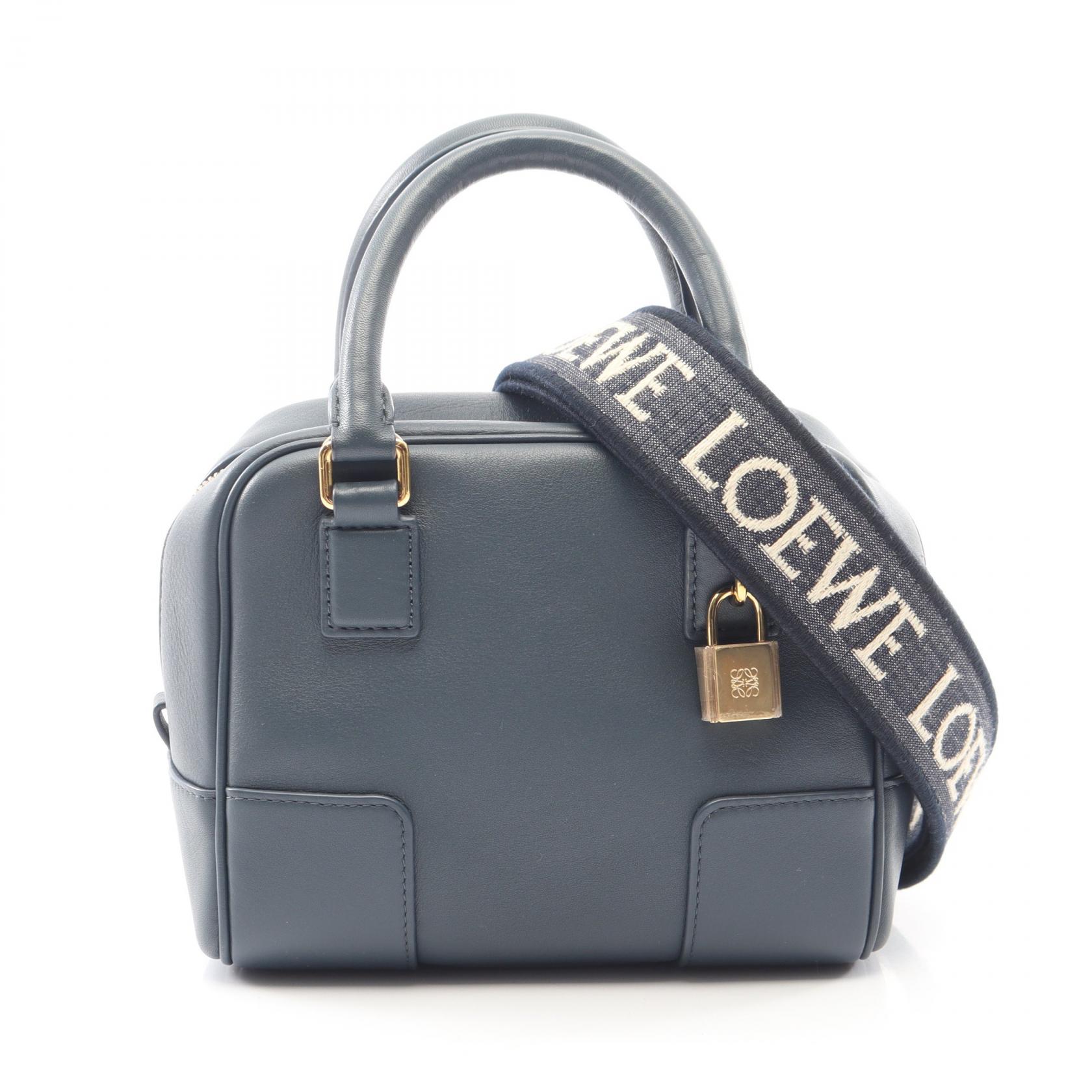 LOEWEショルダーバッグ LOEWE Amazona 16 Square Crossbody Shoulder Handbag leather Blue