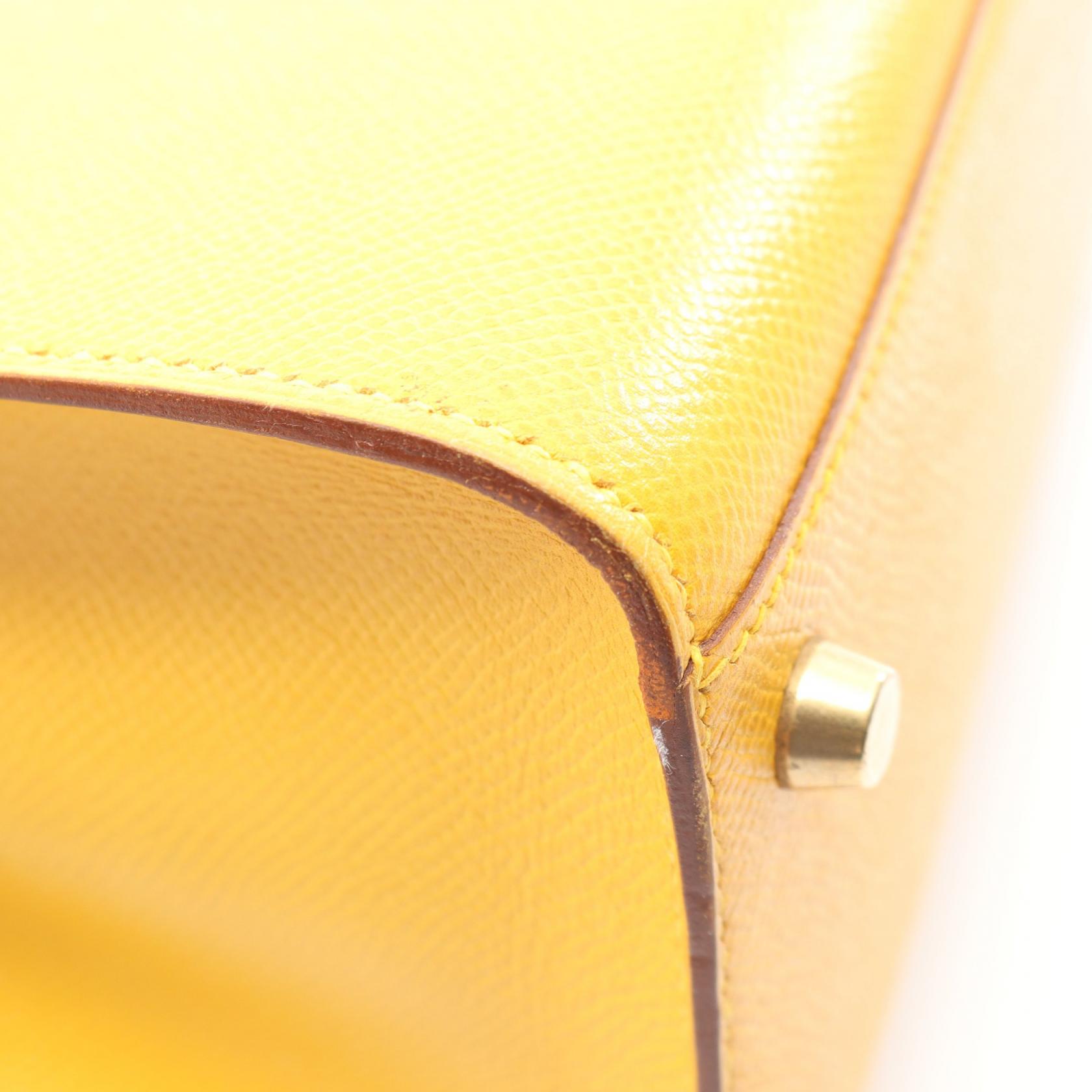 HERMES Kelly Sports MM Shoulder Crossbody Bag Courchevel leather