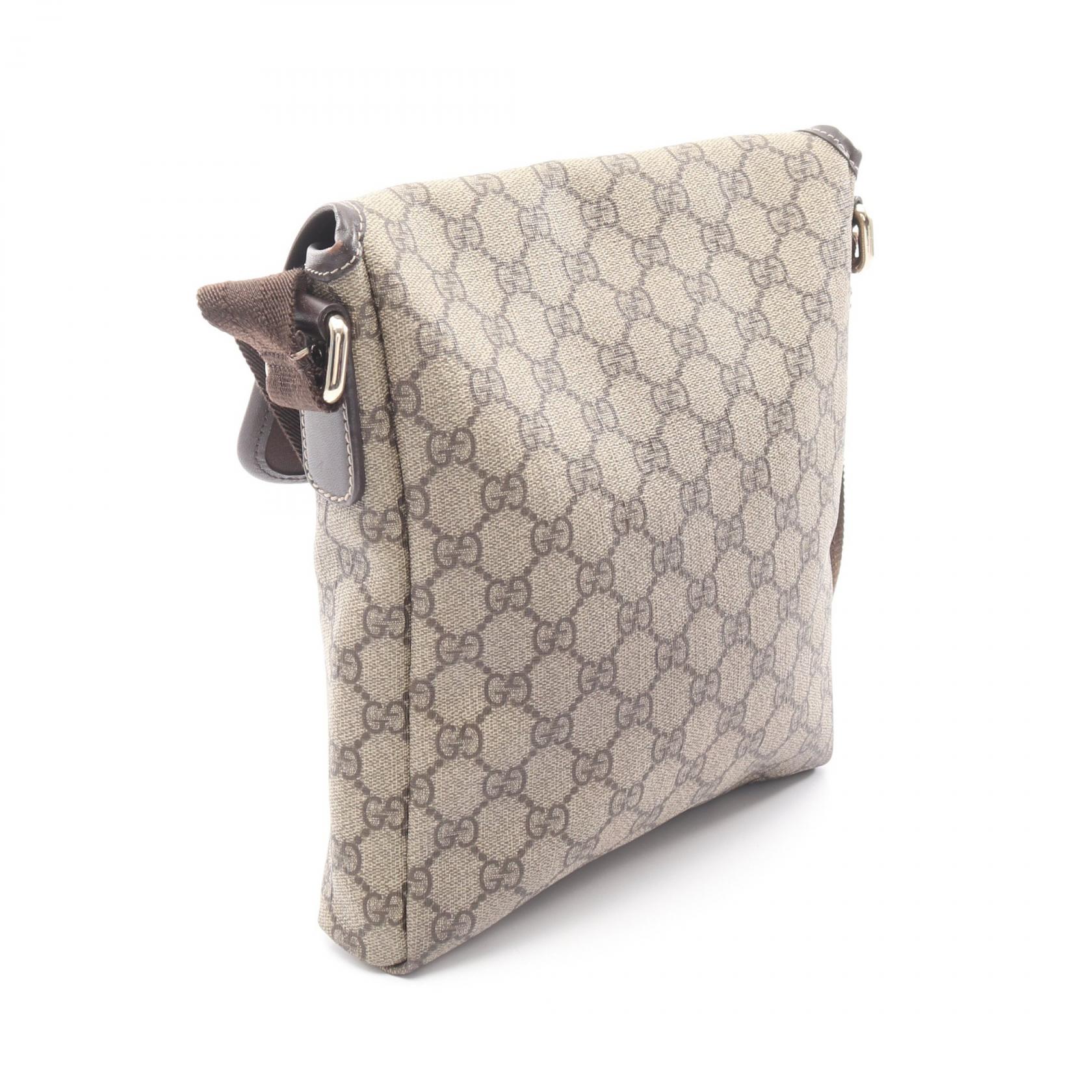 GUCCI GG Supreme Crossbody Shoulder Bag 223666 canvas leather