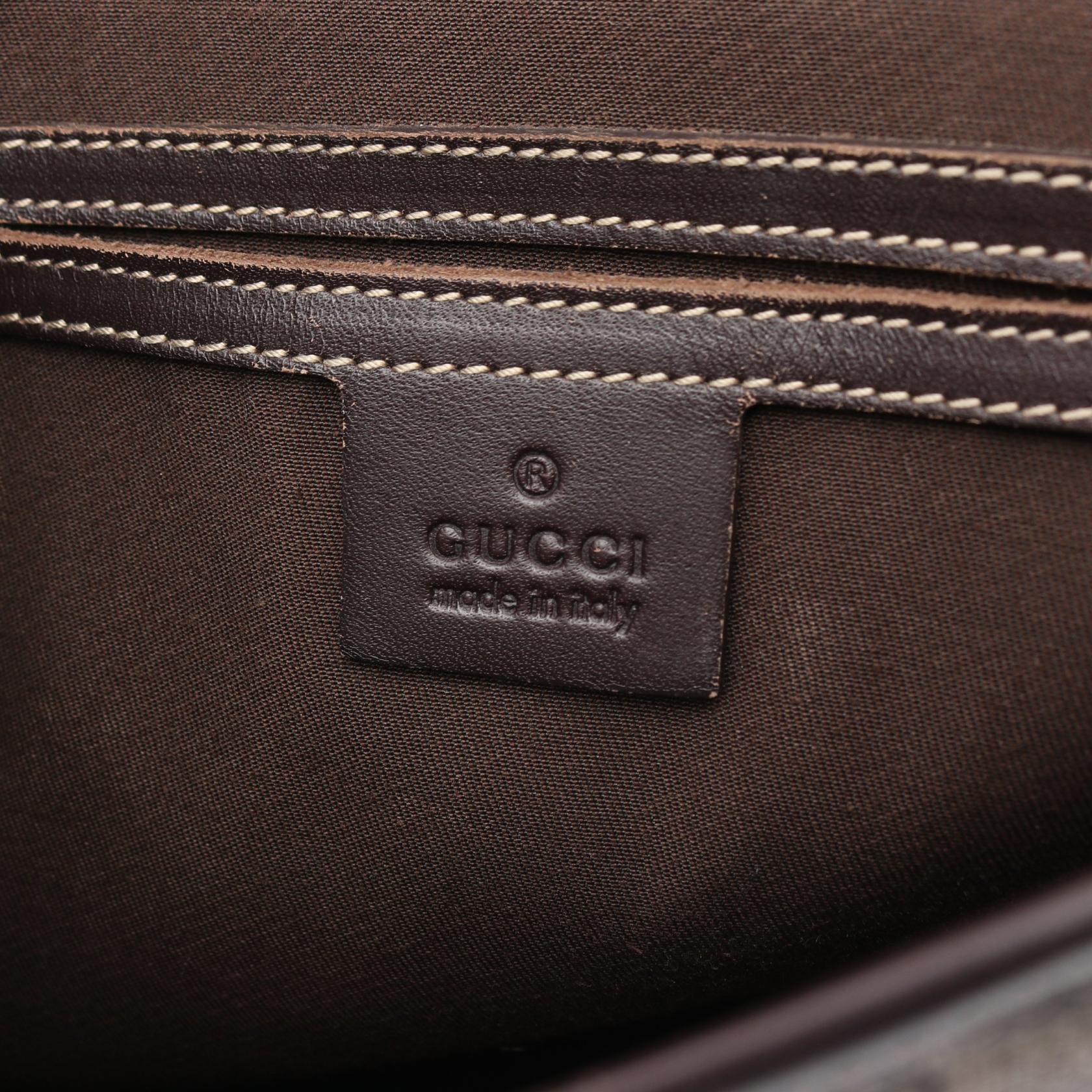 GUCCI GG Supreme Crossbody Shoulder Bag 223666 canvas leather