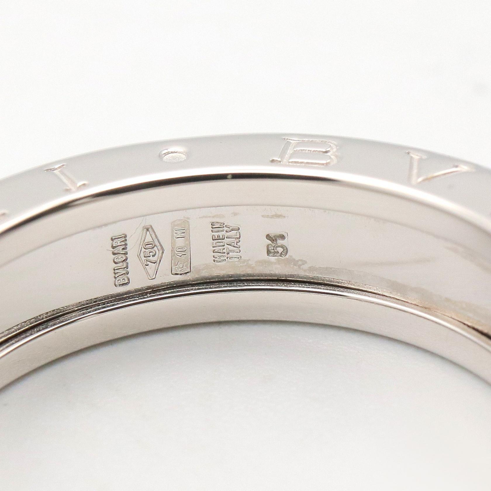 BVLGARI B-zero1 1 Band Ring 18KWG White Gold Used #51 Unisex US