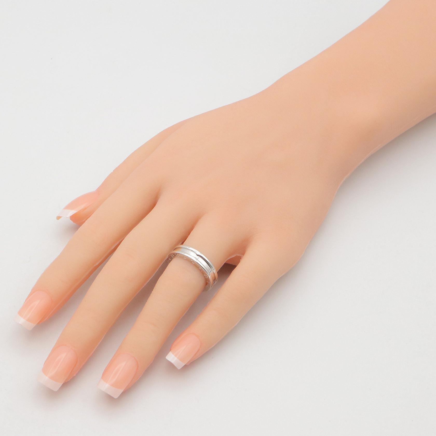 BVLGARI B-zero1 1 Band Ring 18KWG White Gold Used #51 Unisex US