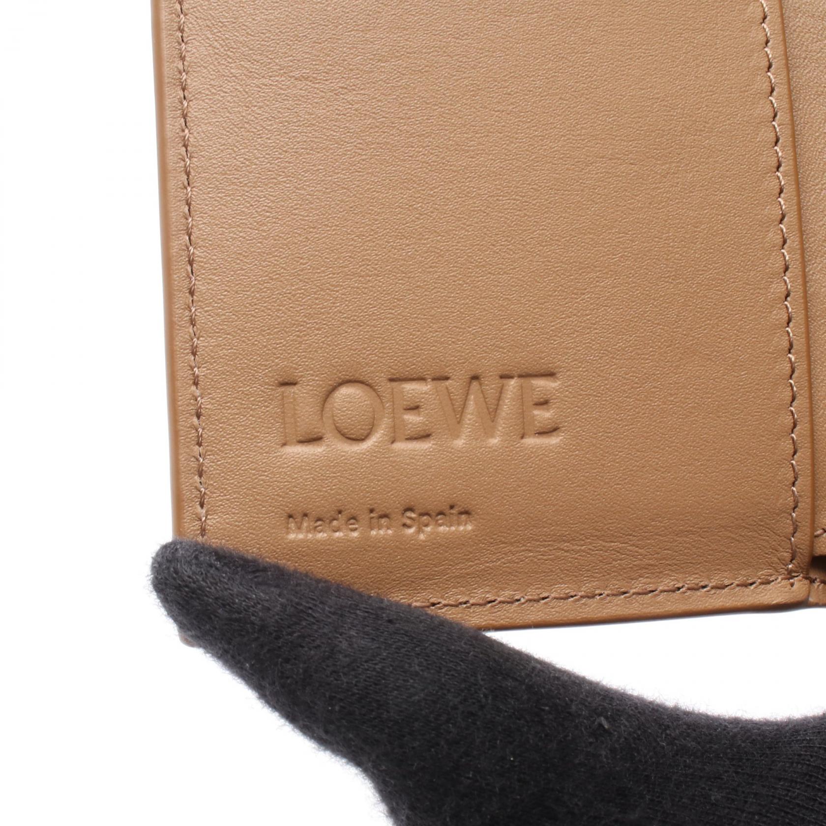 LOEWE Futurist Cat Trifold Wallet C643TR2X54 leather Brown