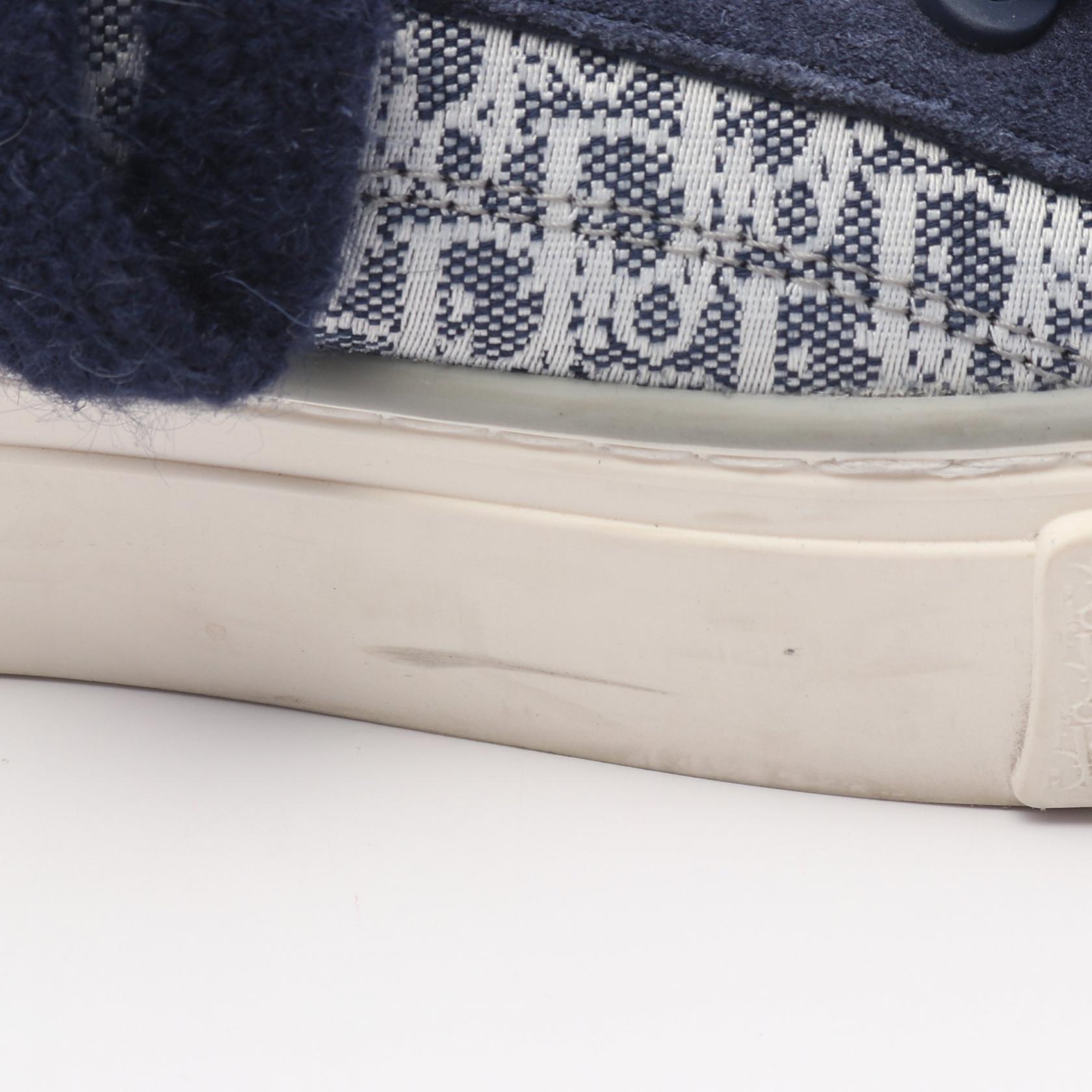 Christian Dior B33 Oblique sneakers shoes #43 canvas Suede Navy
