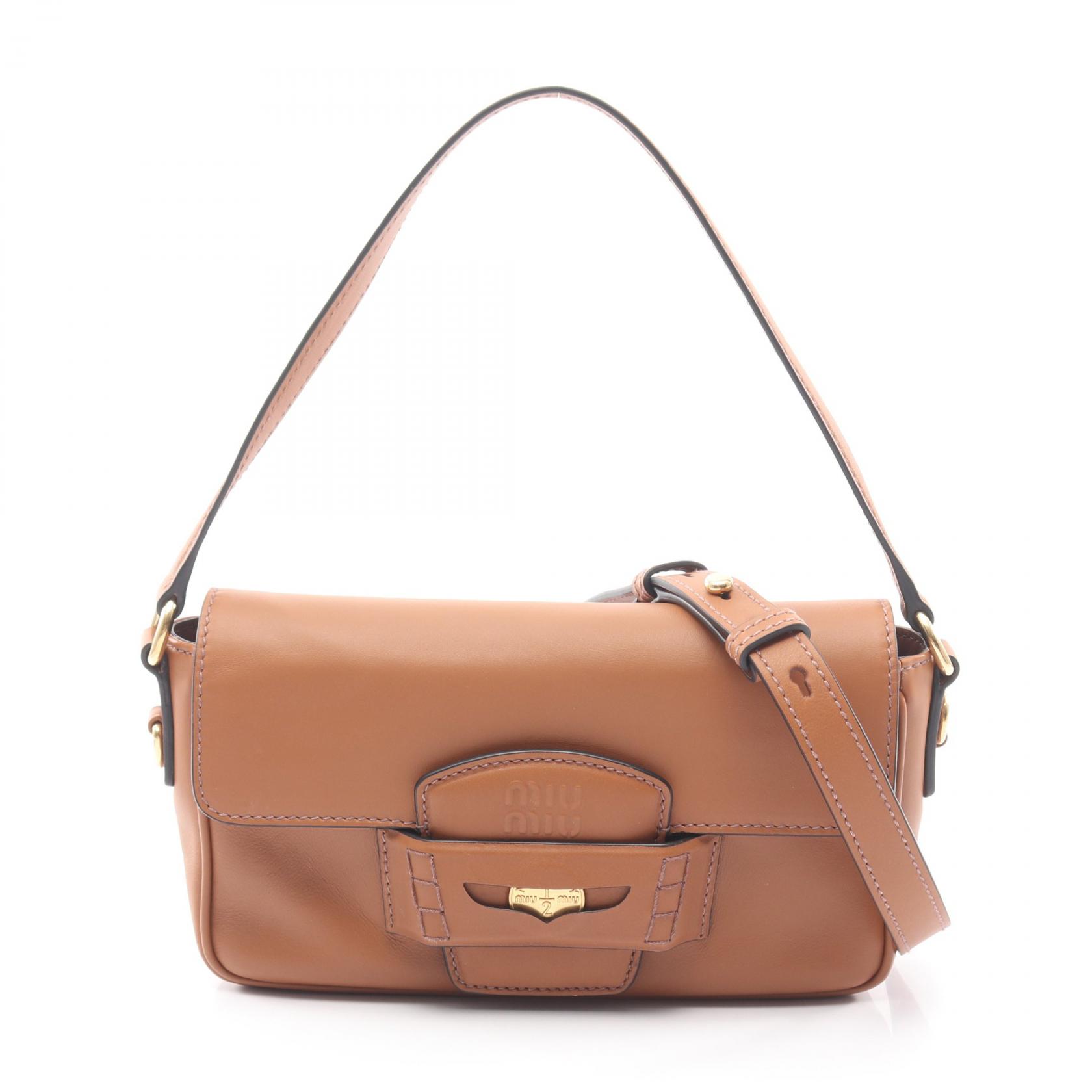 Miu Miu CRM FINE CALF Penny Shoulder Crossbody Handbag 5BD270