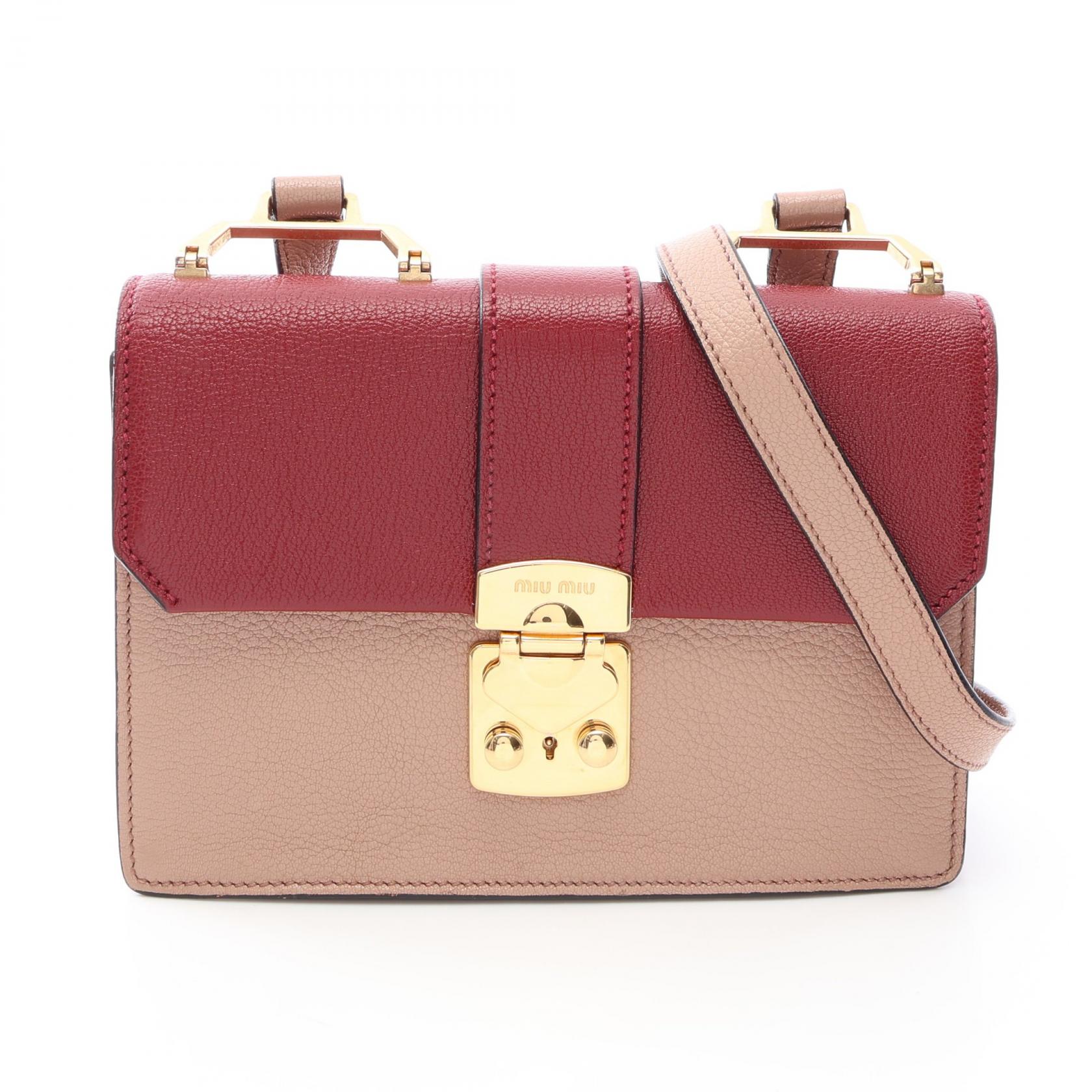 ミュウ ミュウ マドラス ショルダーバッグ
