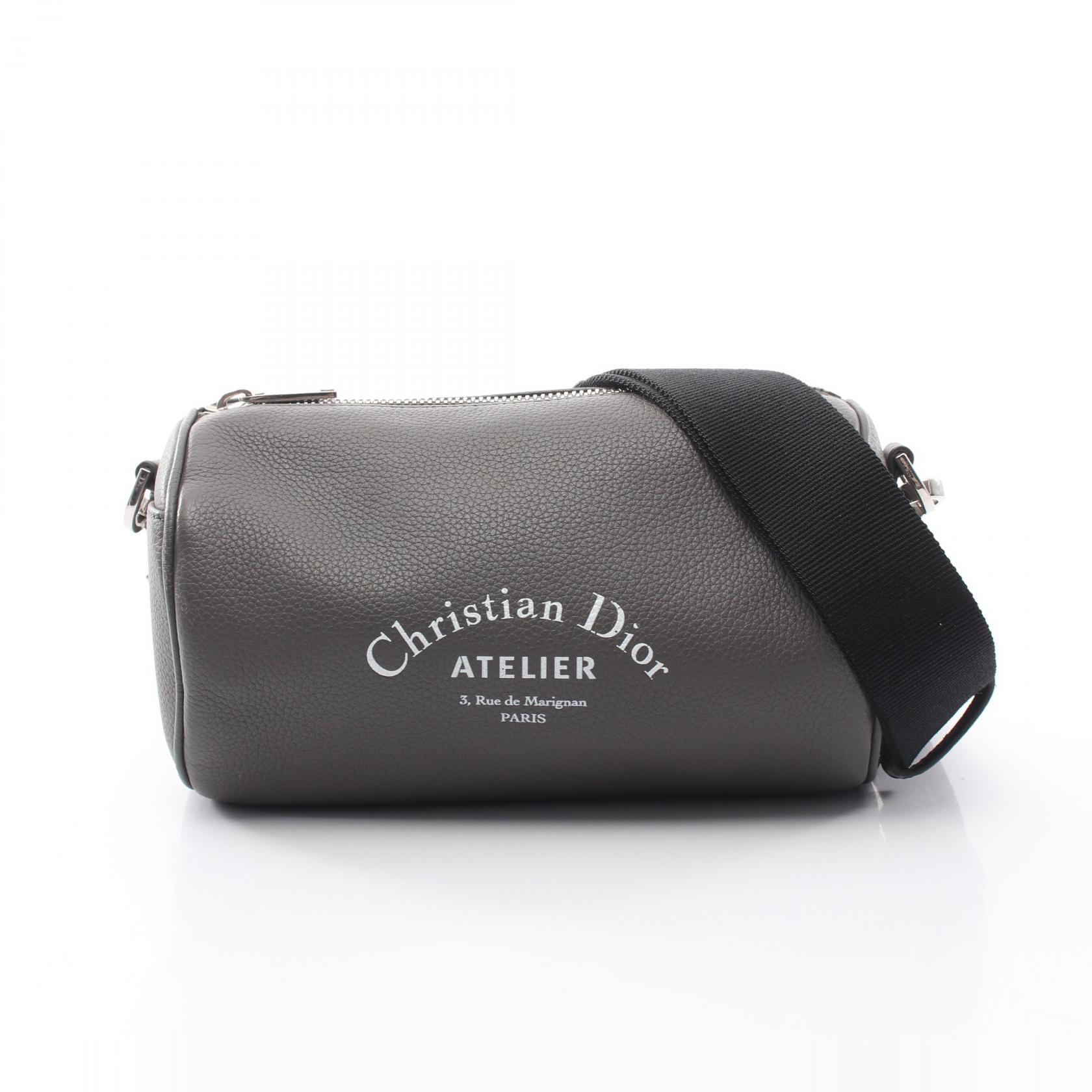 Dior Homme ATELIER ローラー ショルダーバッグ 黒 DIOR HOMME Atelier roller Shoulder crossbody Bag 1ATPO061XXX