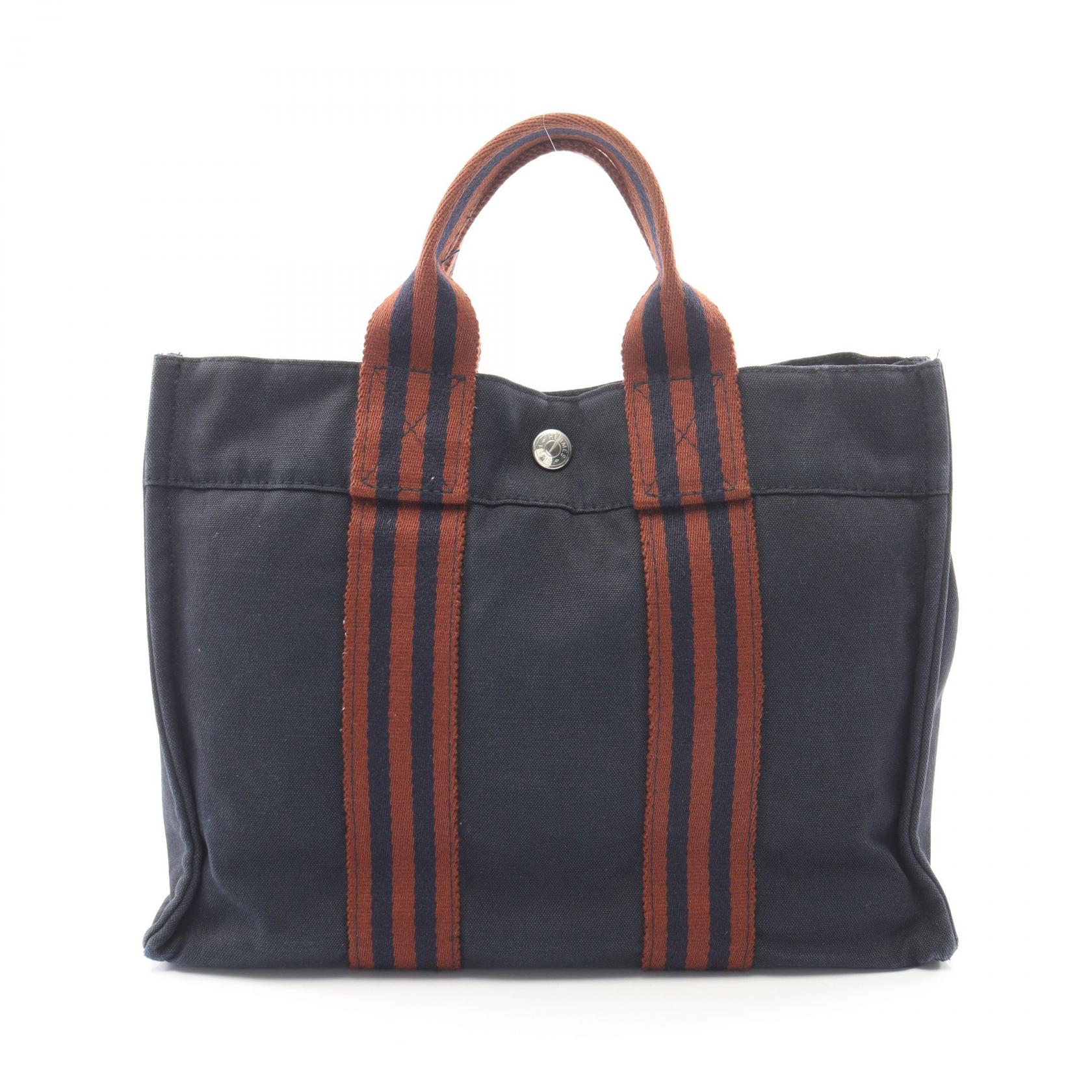 エルメス フールトゥトートPM ネイビー シルバー金具