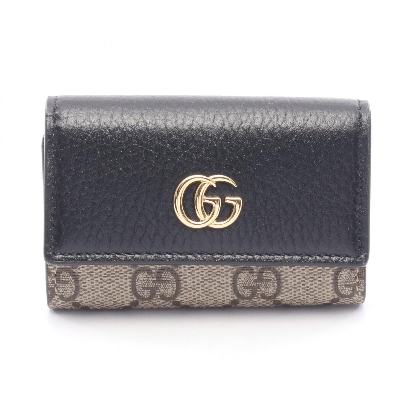GUCCI ケース　GGマーモント　パース　キルティング　黒 グッチ GGマーモント キルティング コスメティックポーチ 625544