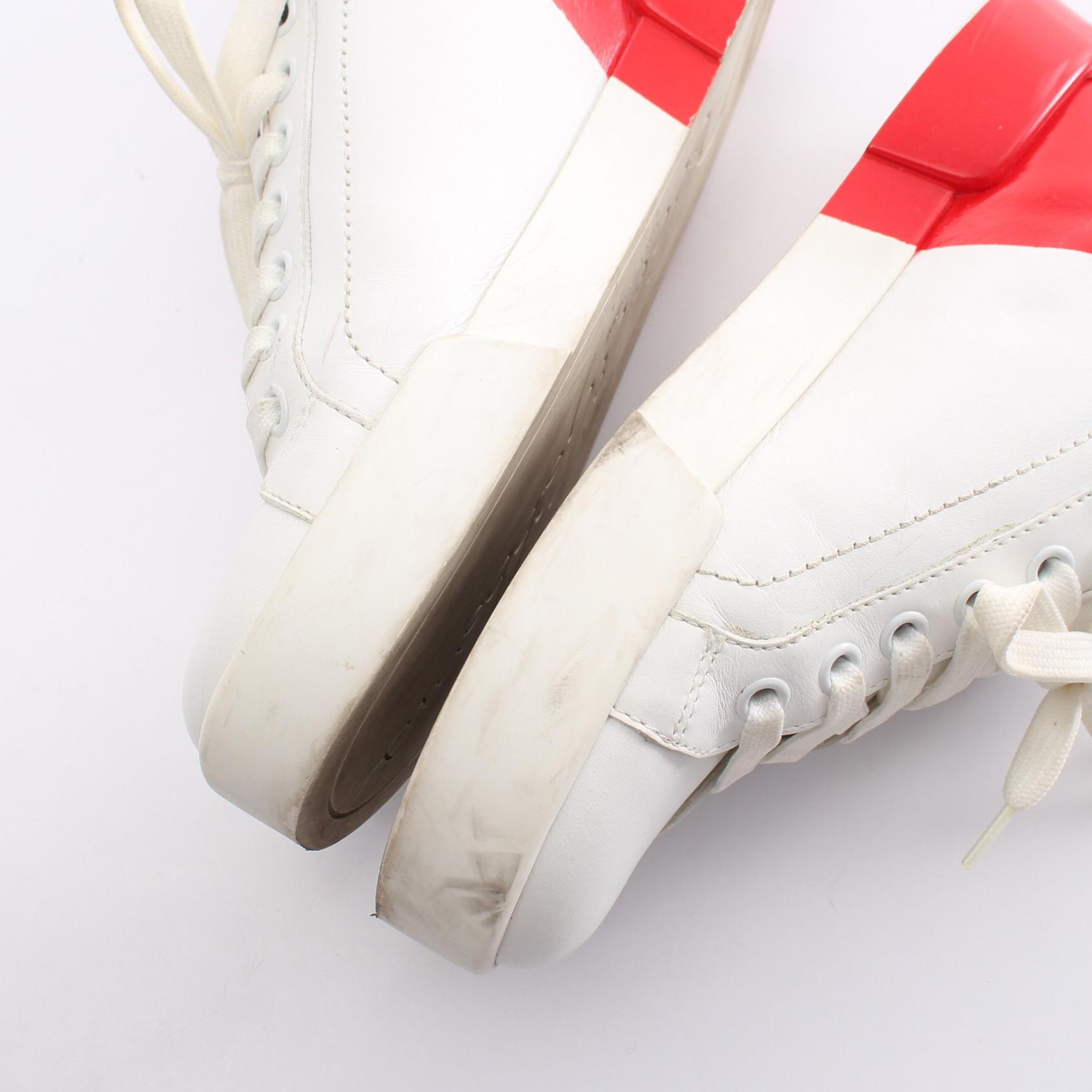 DOLCE & GABBANA sneakers Shoes leather White Red Used Women